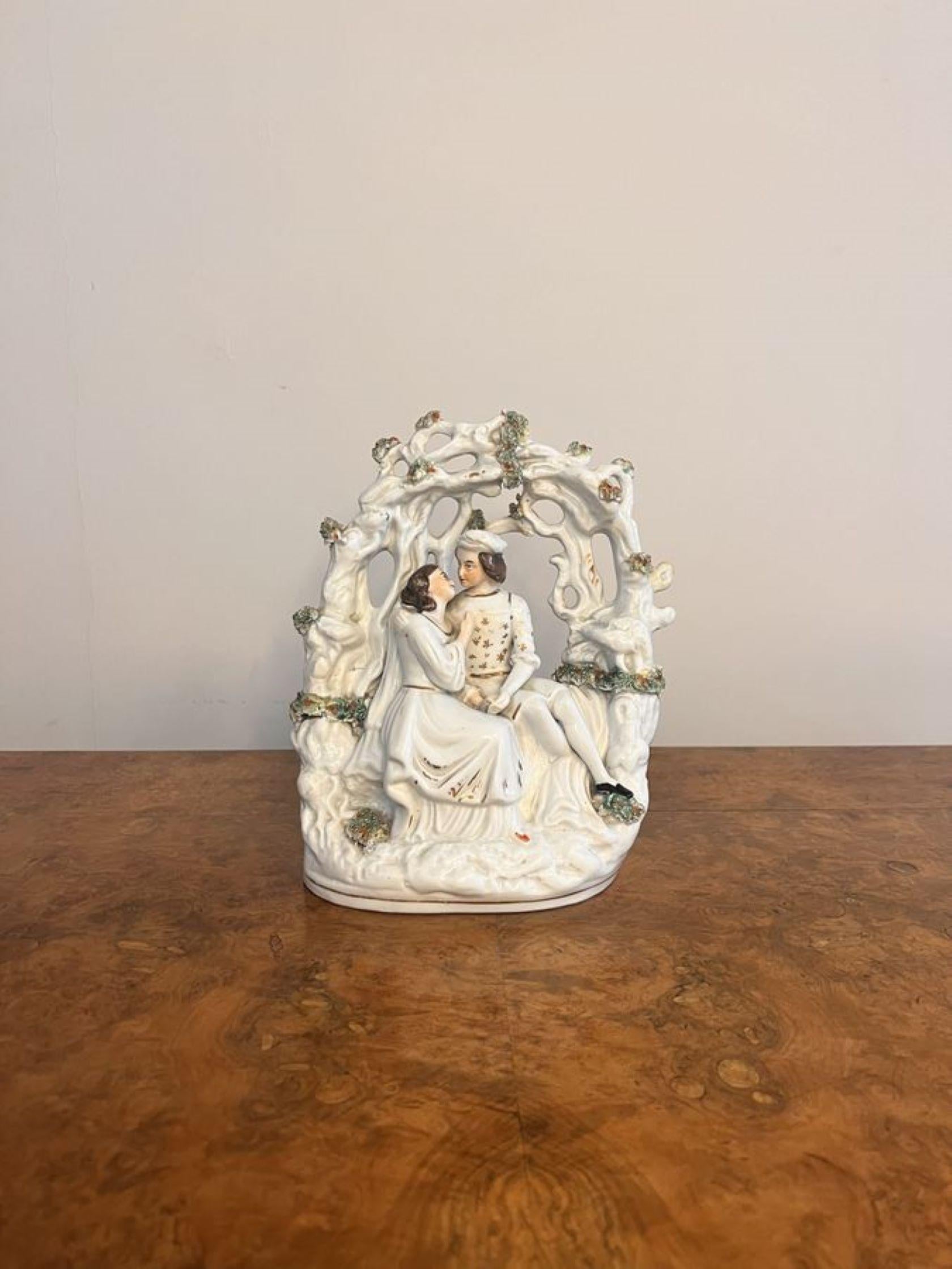 Pottery Stunning quality antique Victorian Staffordshire figure For Sale