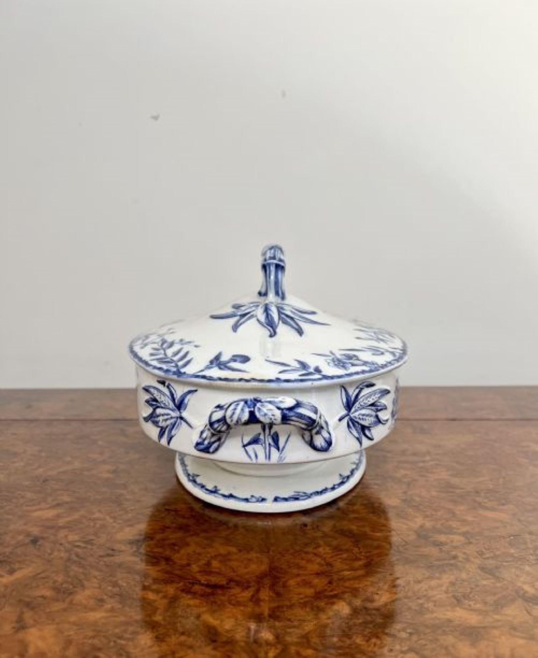 Ceramic Stunning quality antique victorian tureen by Ridgways For Sale