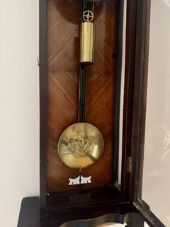 Atemberaubende Qualität antiken viktorianischen Walnuss & ebonised Wanduhr