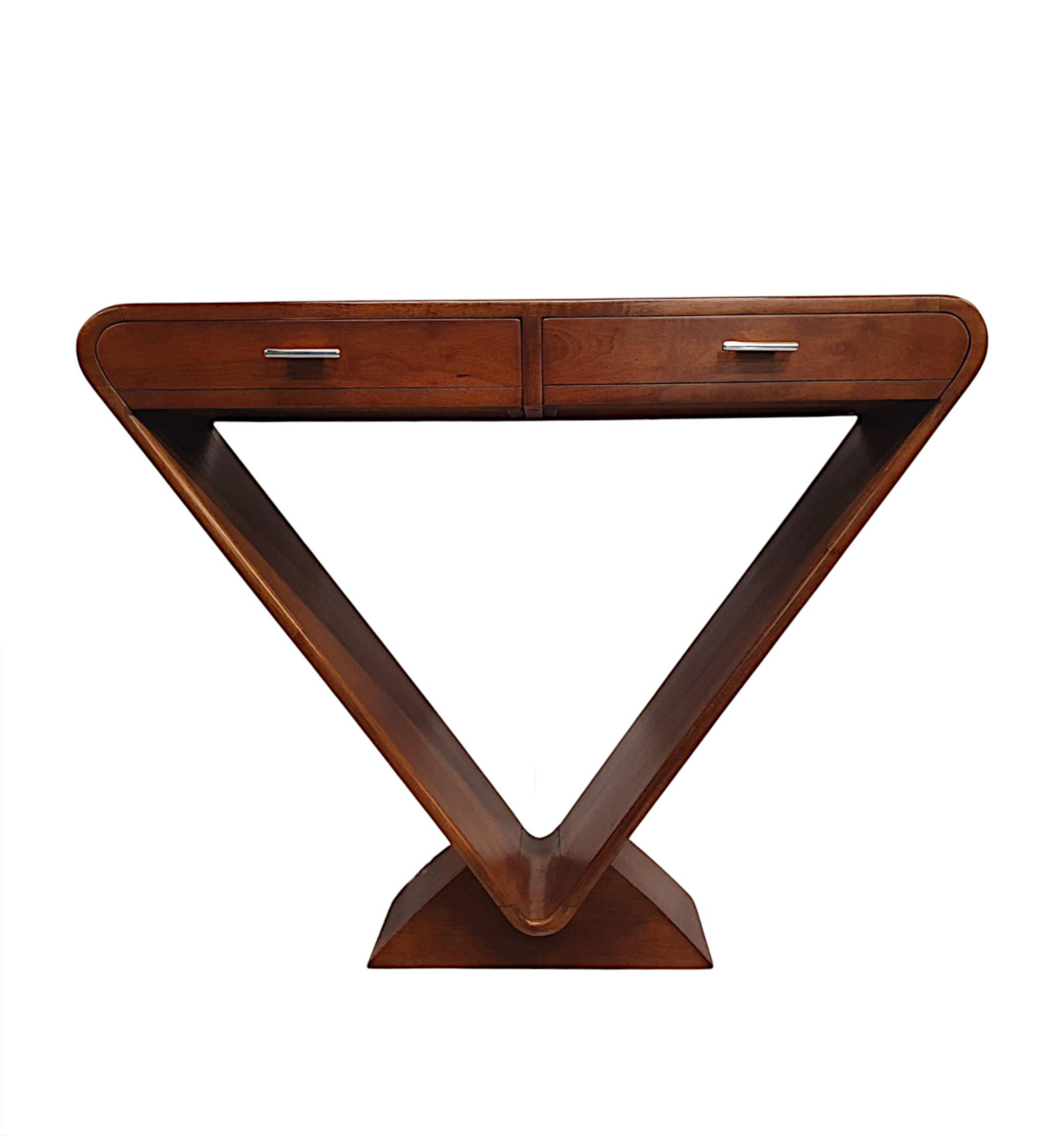 French Stunning Quality Console Table in the Art Deco Style For Sale