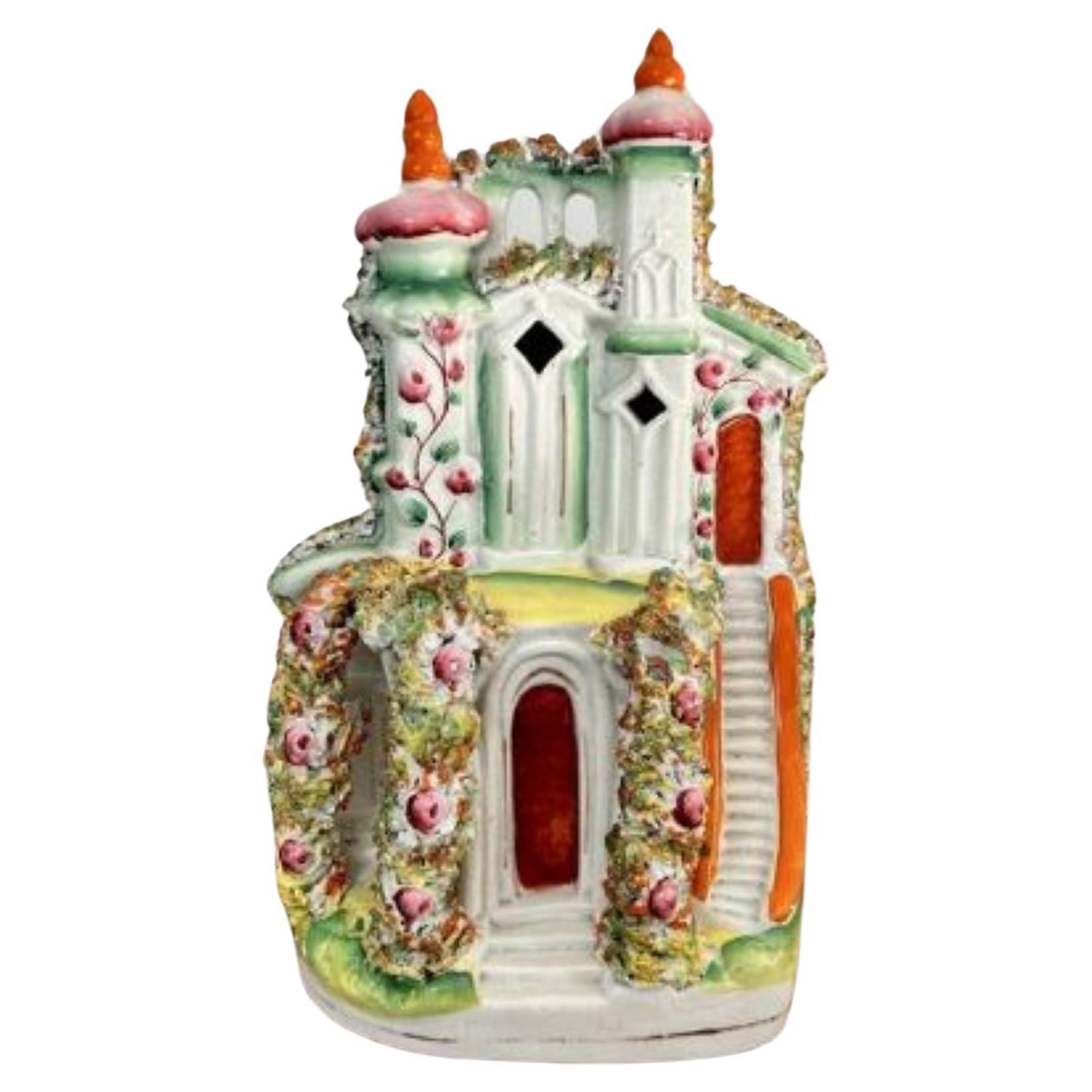 Stunning quality large antique Victorian Staffordshire cottage  For Sale