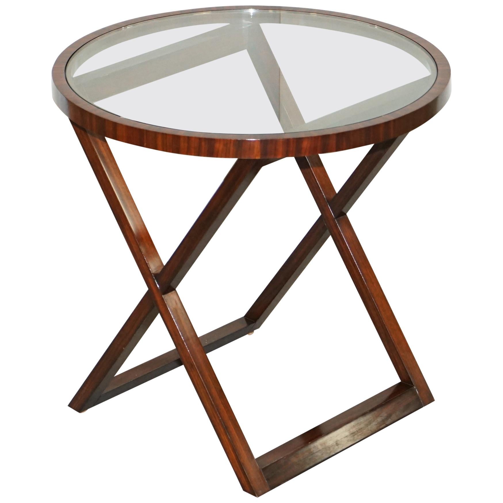 Stunning Ralph Lauren American Mahogany Round Side Table Exquisite Timber  Patina at 1stDibs