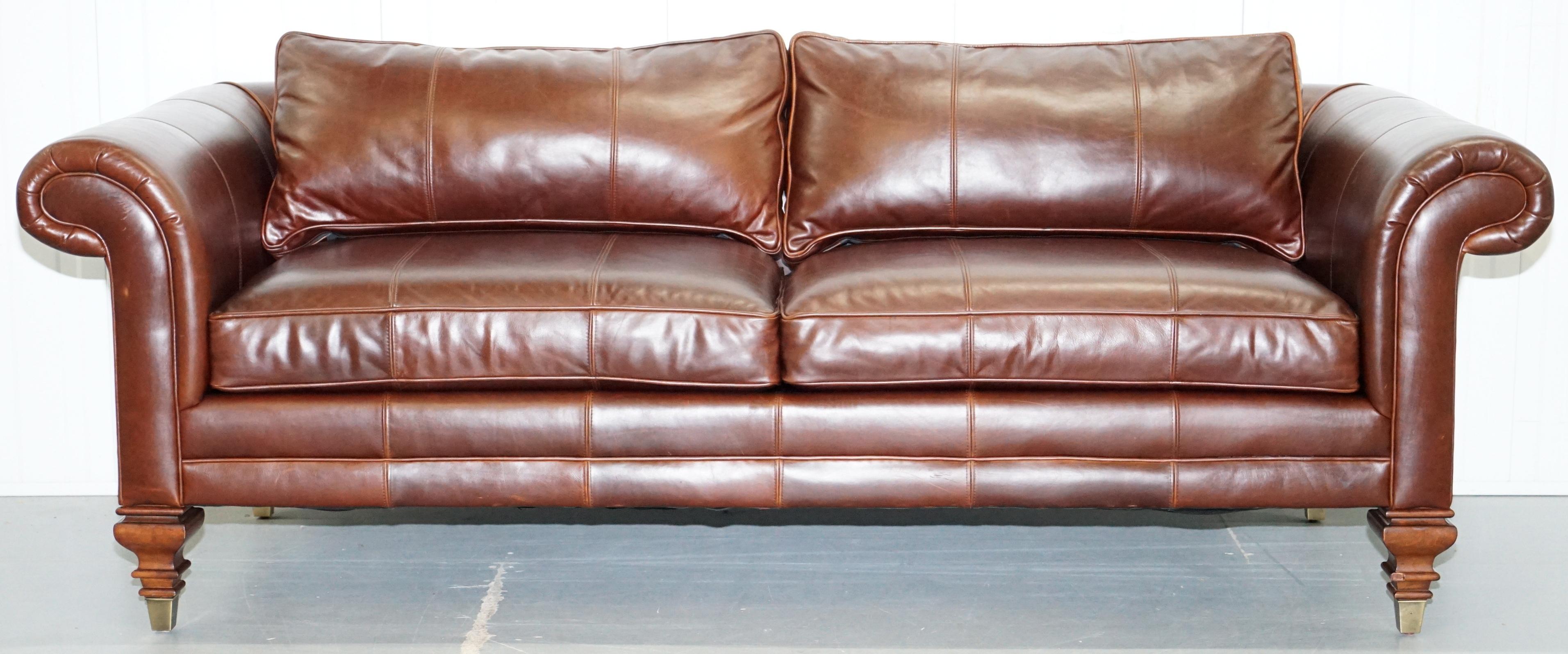 We are delighted to offer for sale this stunning Ralph Lauren Colonial thick brown leather three seater sofa RRP £16,000

Please note the delivery fee listed is just a guide, it covers within the M25 only

This sofa is just about as grand and