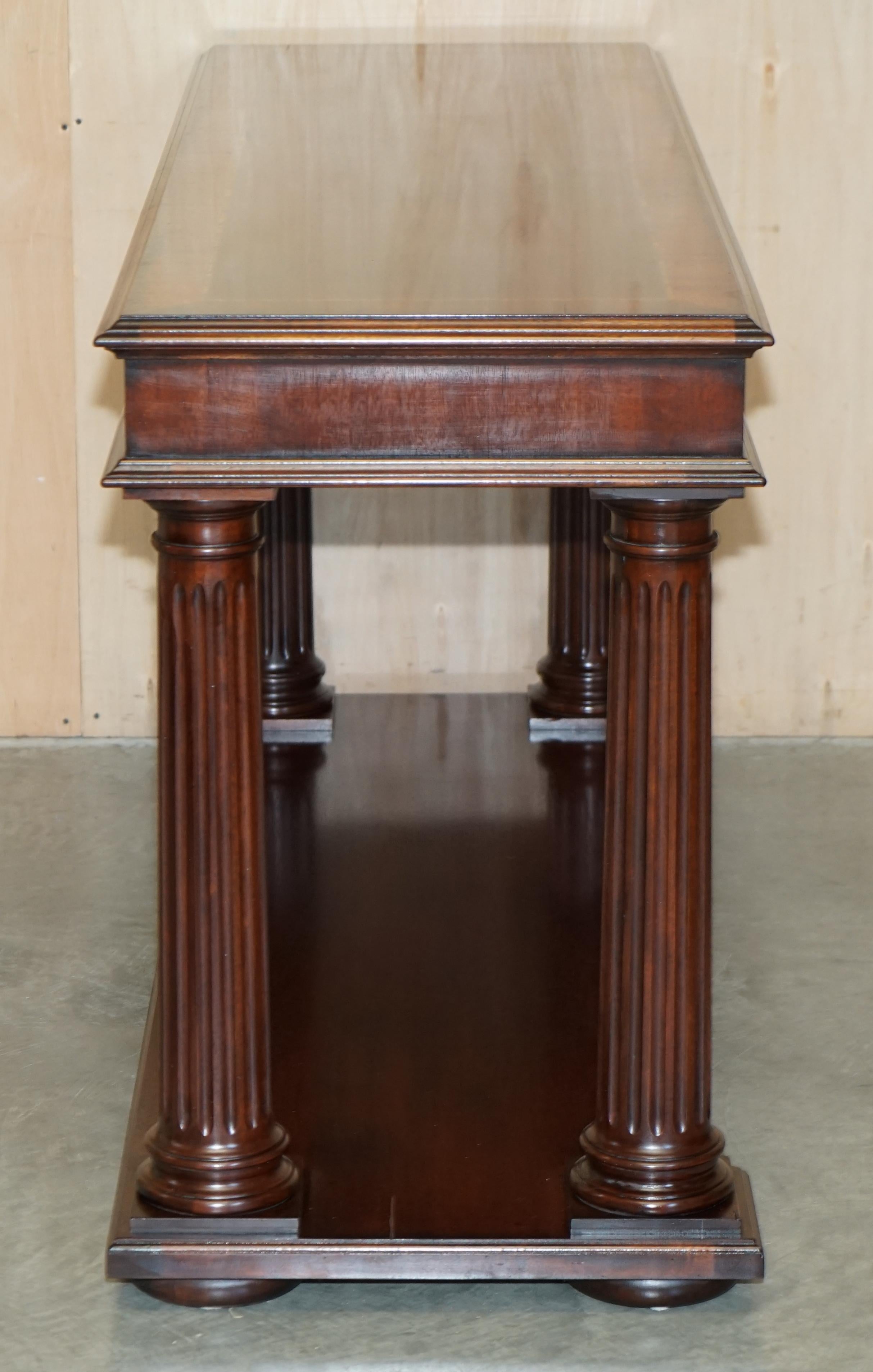 Stunning Ralph Lauren Hand Carved American Hardwood Console Table Sideboard For Sale 10