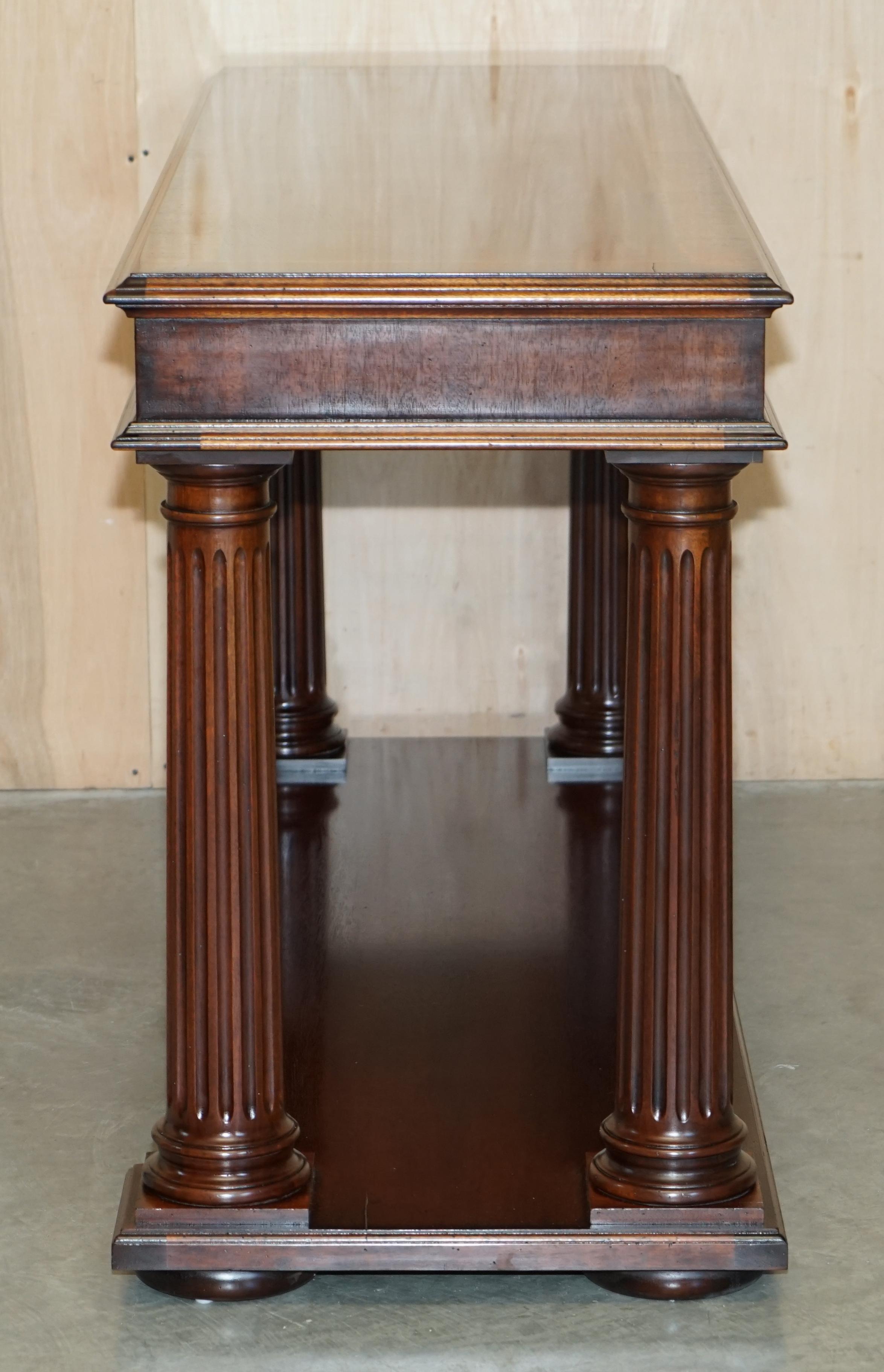 Stunning Ralph Lauren Hand Carved American Hardwood Console Table Sideboard For Sale 11