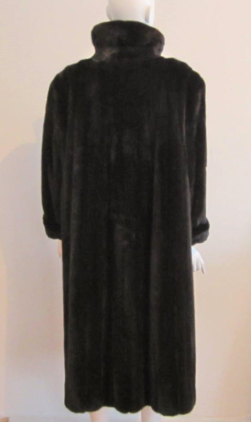 Women's or Men's Ranch Mink Fur Coat Med - Large  For Sale