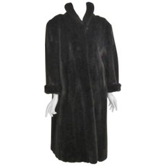 Retro Ranch Mink Fur Coat Med - Large 