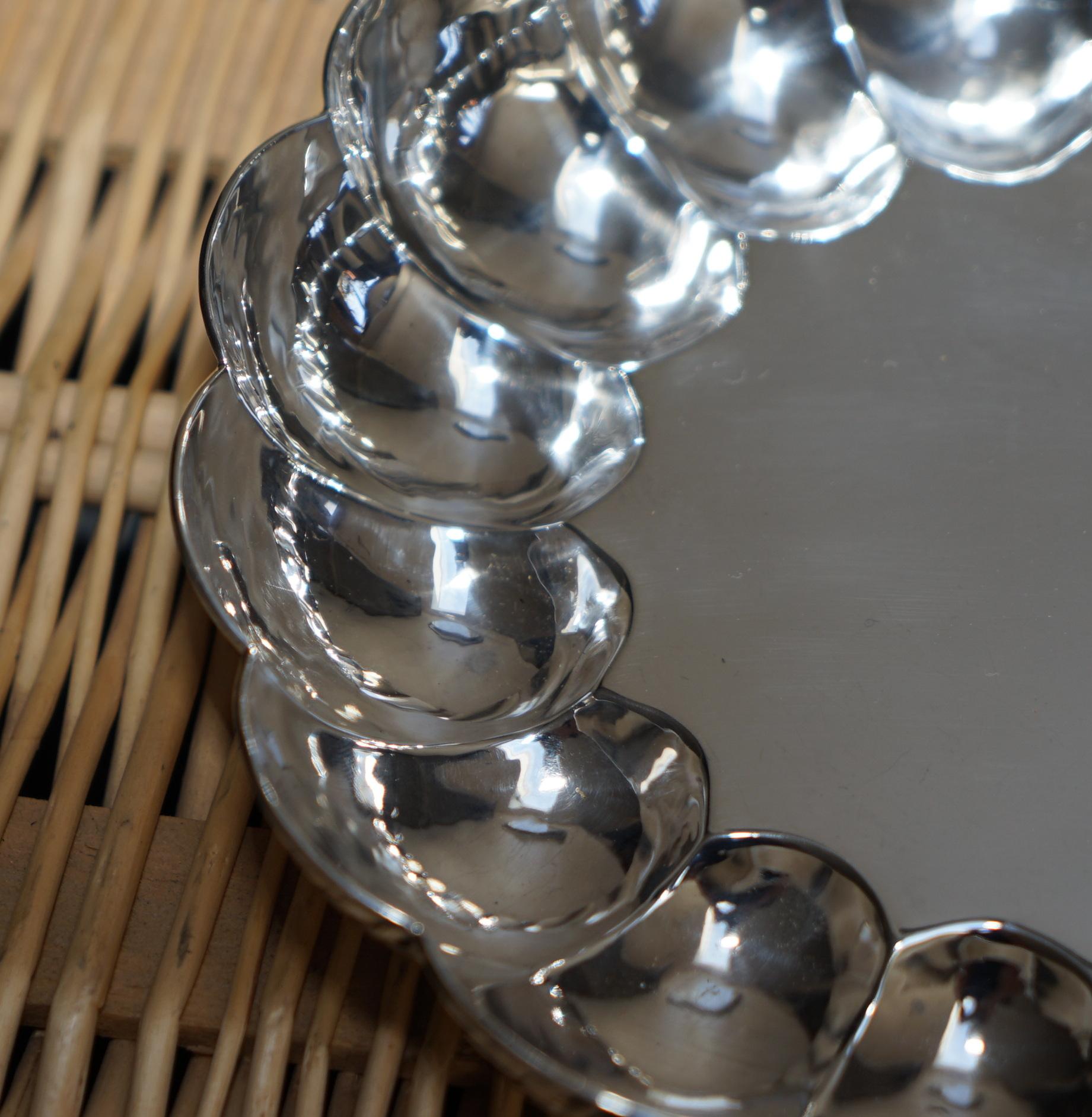 Stunning Rare Asprey London 1969 Solid Sterling Silver Strawberry Dish or Bowl In Good Condition In West Sussex, Pulborough