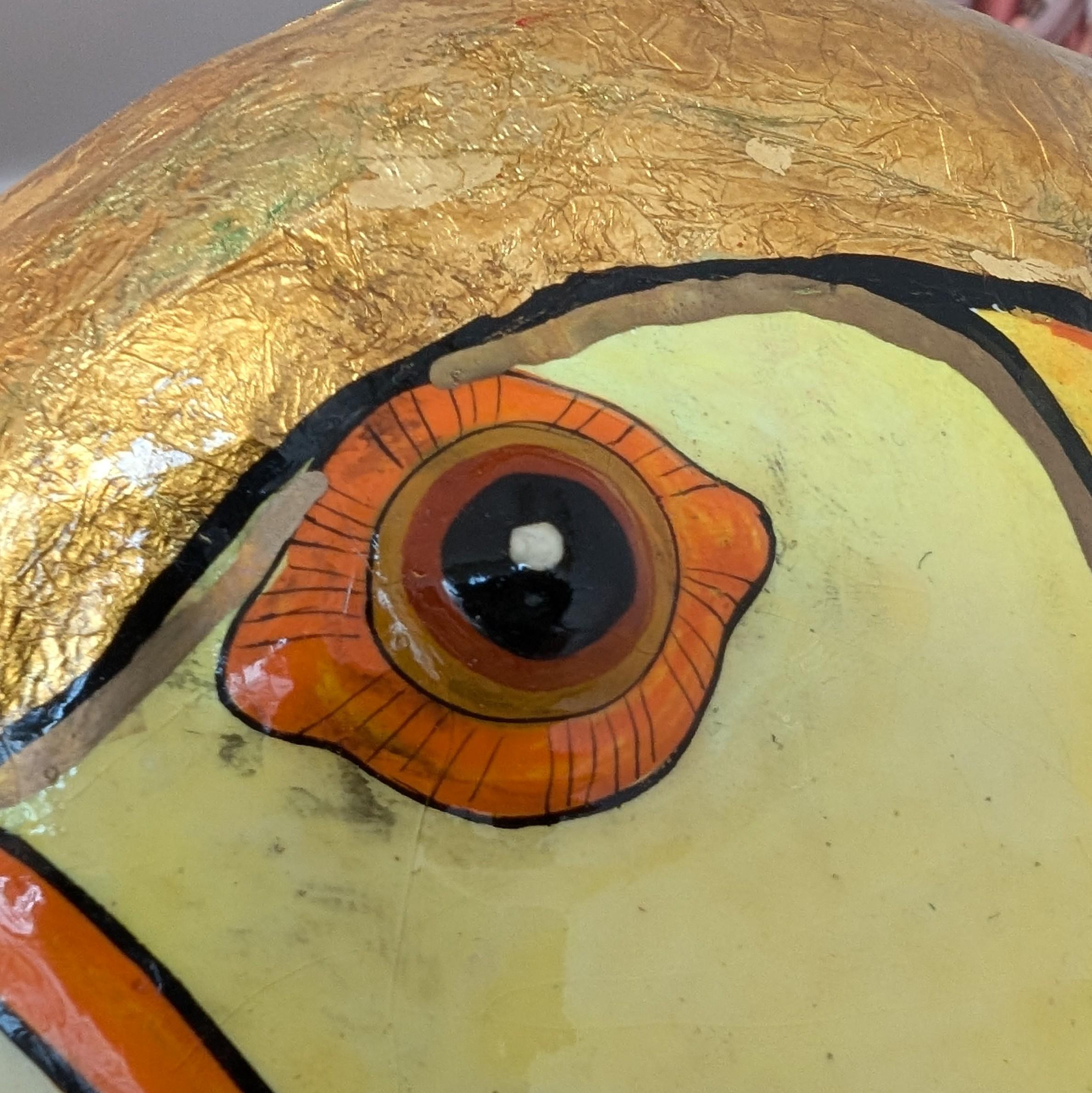 Stunning Rare Golden Pheasant Floorstanding Bird Sculpture By Sergio Bustamante For Sale 5
