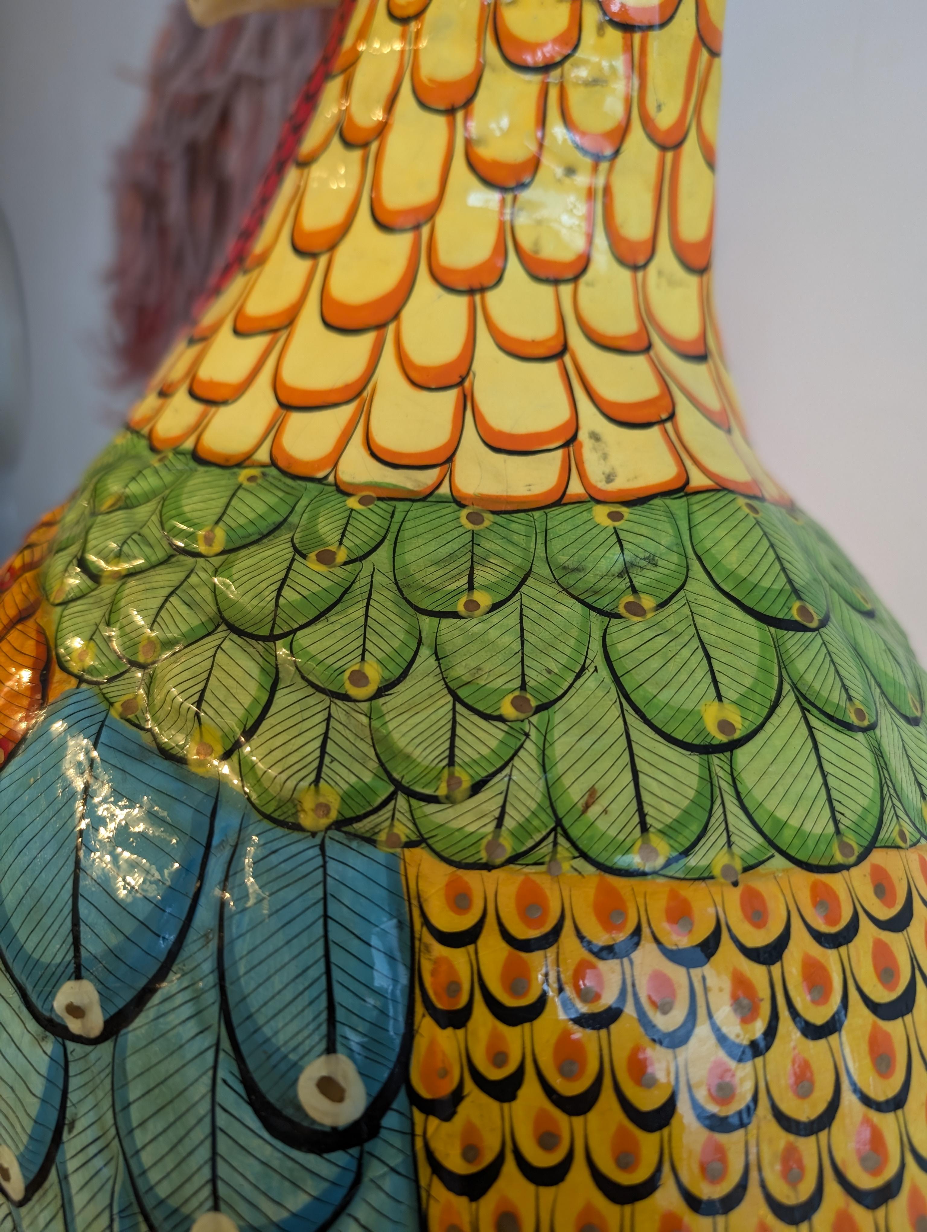 Stunning Rare Golden Pheasant Floorstanding Bird Sculpture By Sergio Bustamante For Sale 10