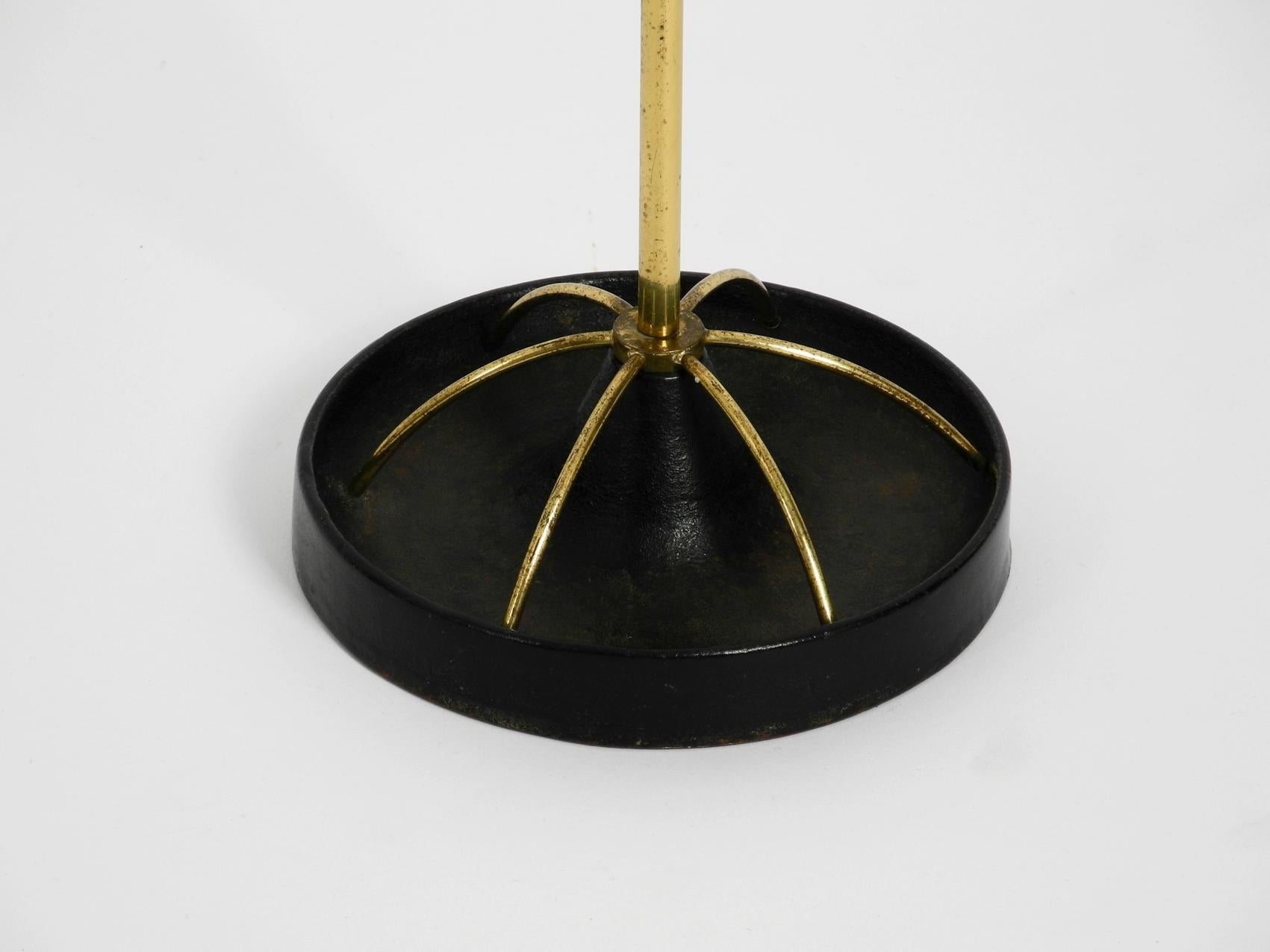 Stunning Rare Mid-Century Modern Brass Umbrella Stand For Sale 5