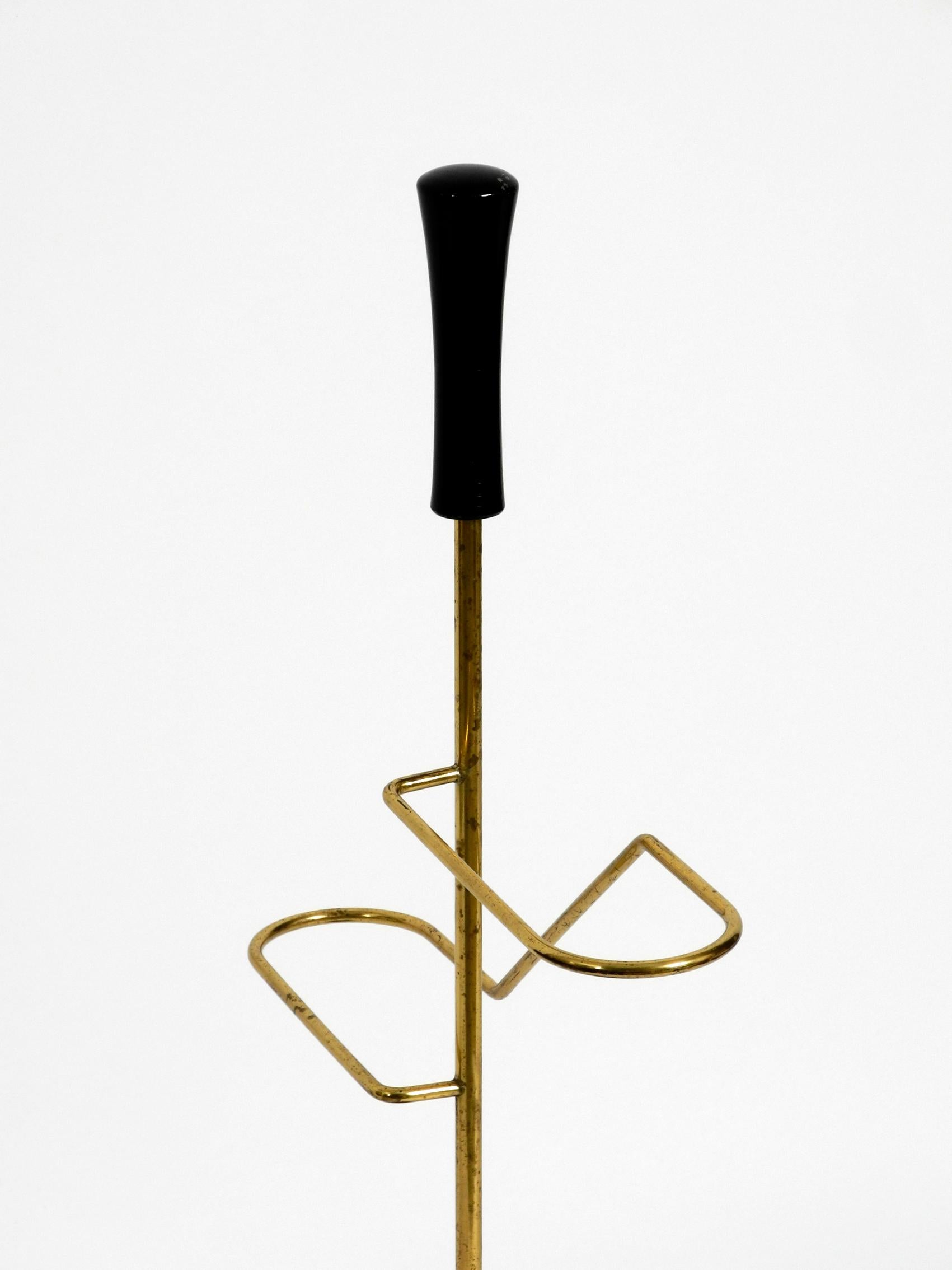 Mid-20th Century Stunning Rare Mid-Century Modern Brass Umbrella Stand For Sale