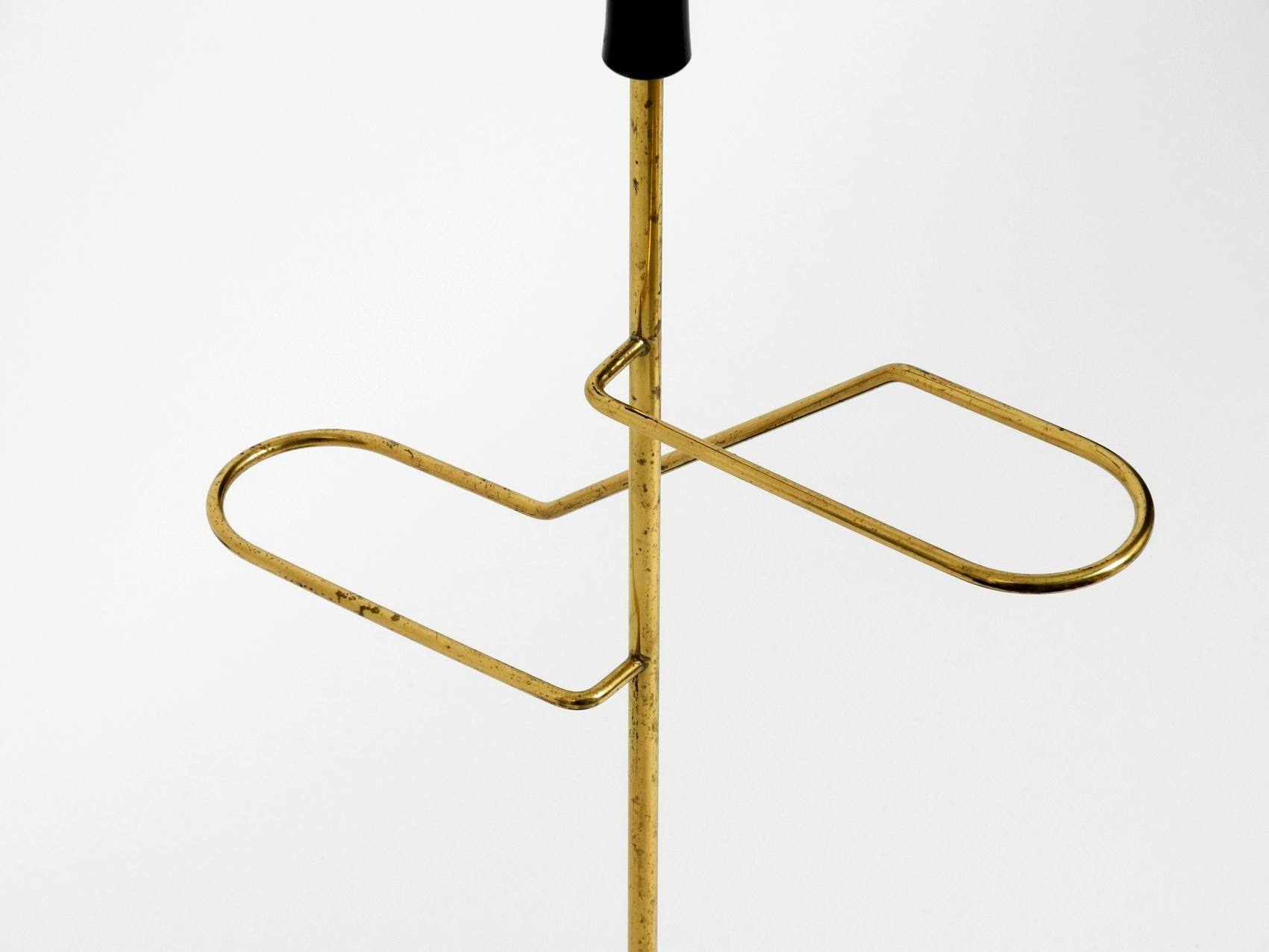 Stunning Rare Mid-Century Modern Brass Umbrella Stand For Sale 2
