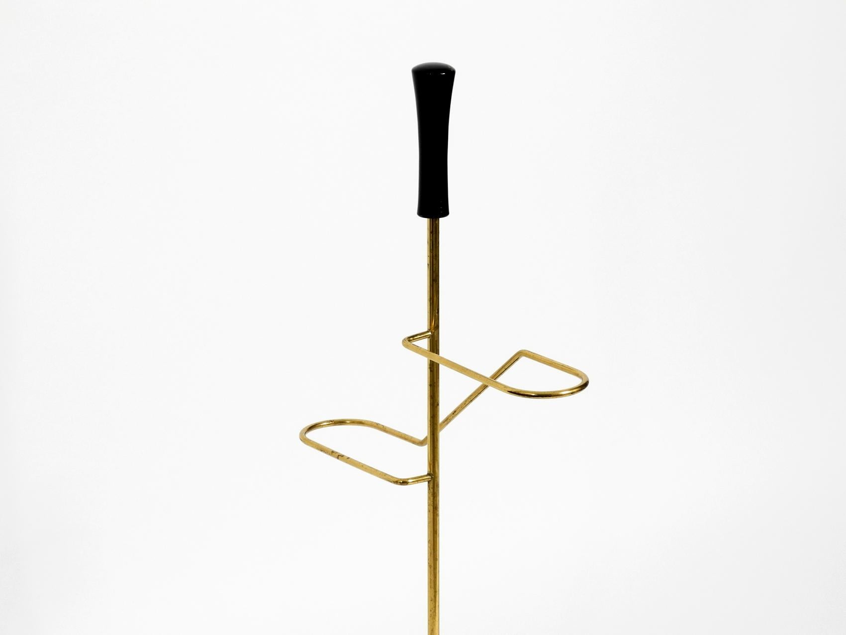 Stunning Rare Mid-Century Modern Brass Umbrella Stand For Sale 3