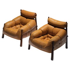Stunning & rare MP-81 lounge chairs by Percival Lafer for LAFER S.A.
