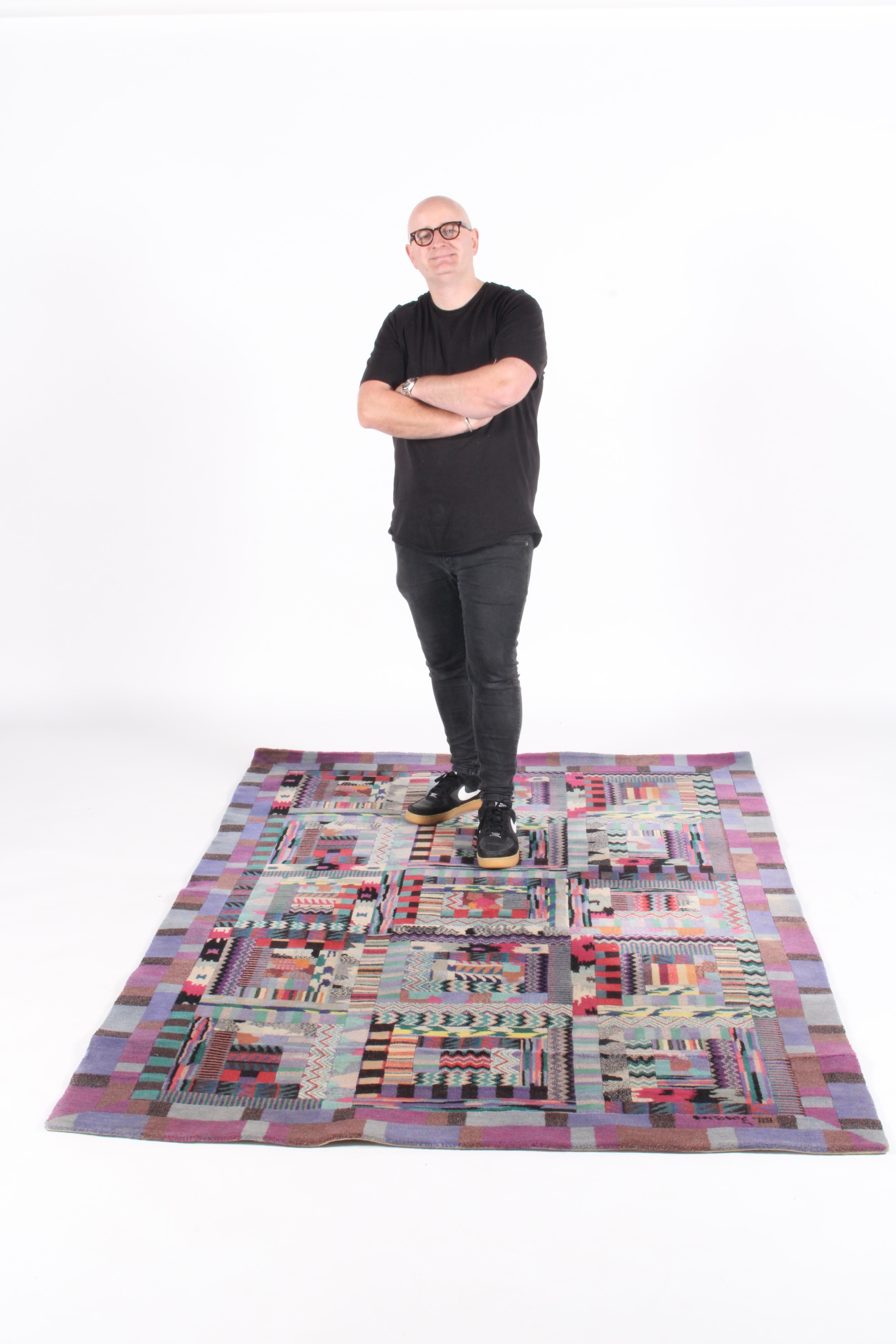 Stunning Rare Original Vintage Missoni Rug In Pure Wool *FREE WORLDWIDE DELIVERY For Sale 3