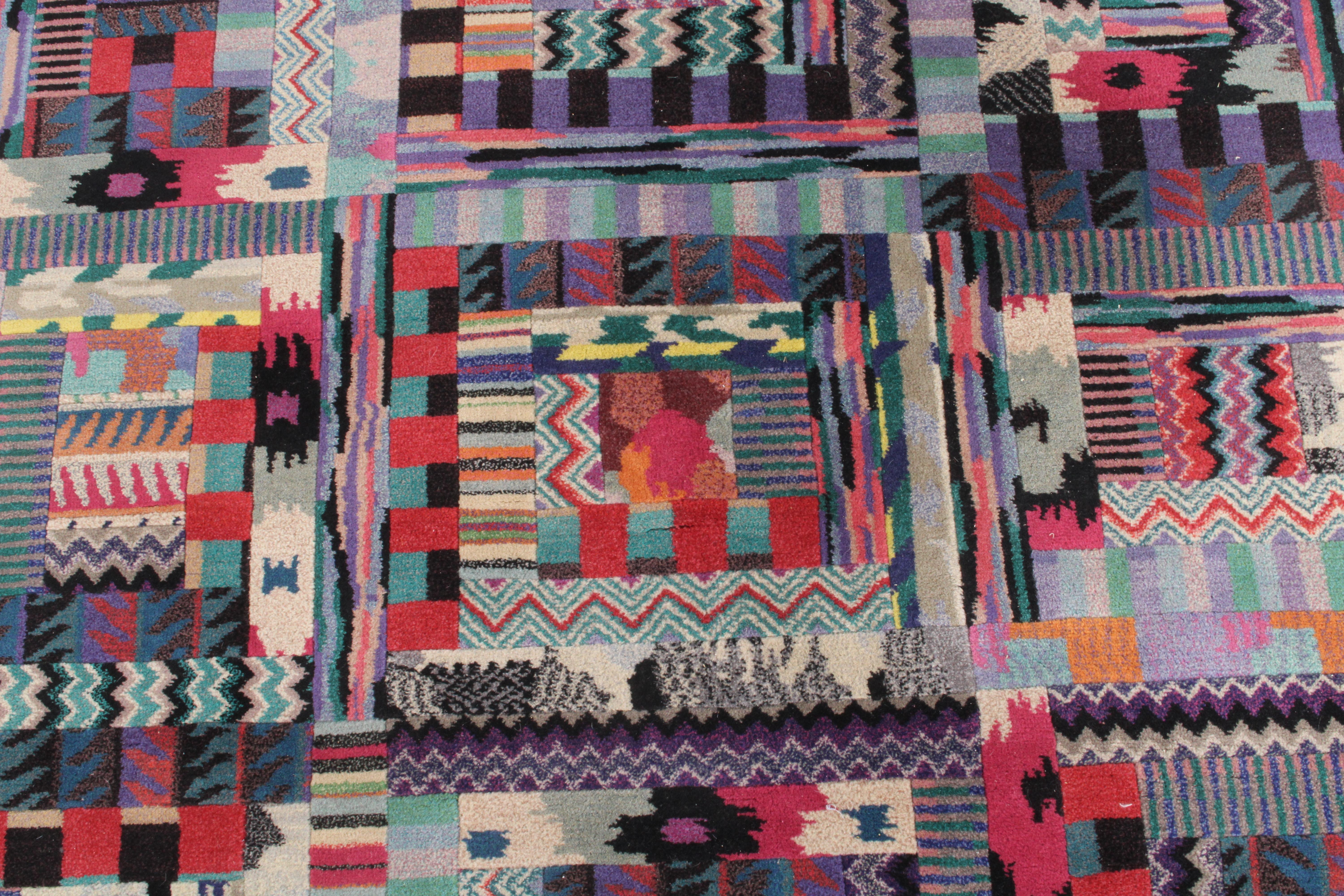 Hand-Woven Stunning Rare Original Vintage Missoni Rug In Pure Wool *FREE WORLDWIDE DELIVERY For Sale