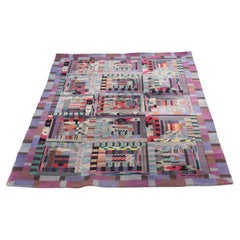 Superbe tapis Missoni vintage original en pure laine, livré dans le monde entier