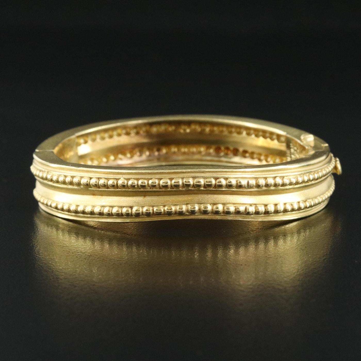 Superbe bracelet vintage Vahe Naltchayan en or massif 18 carats 52,00 grammes, 1986 Bon état - En vente à Leesburg, VA