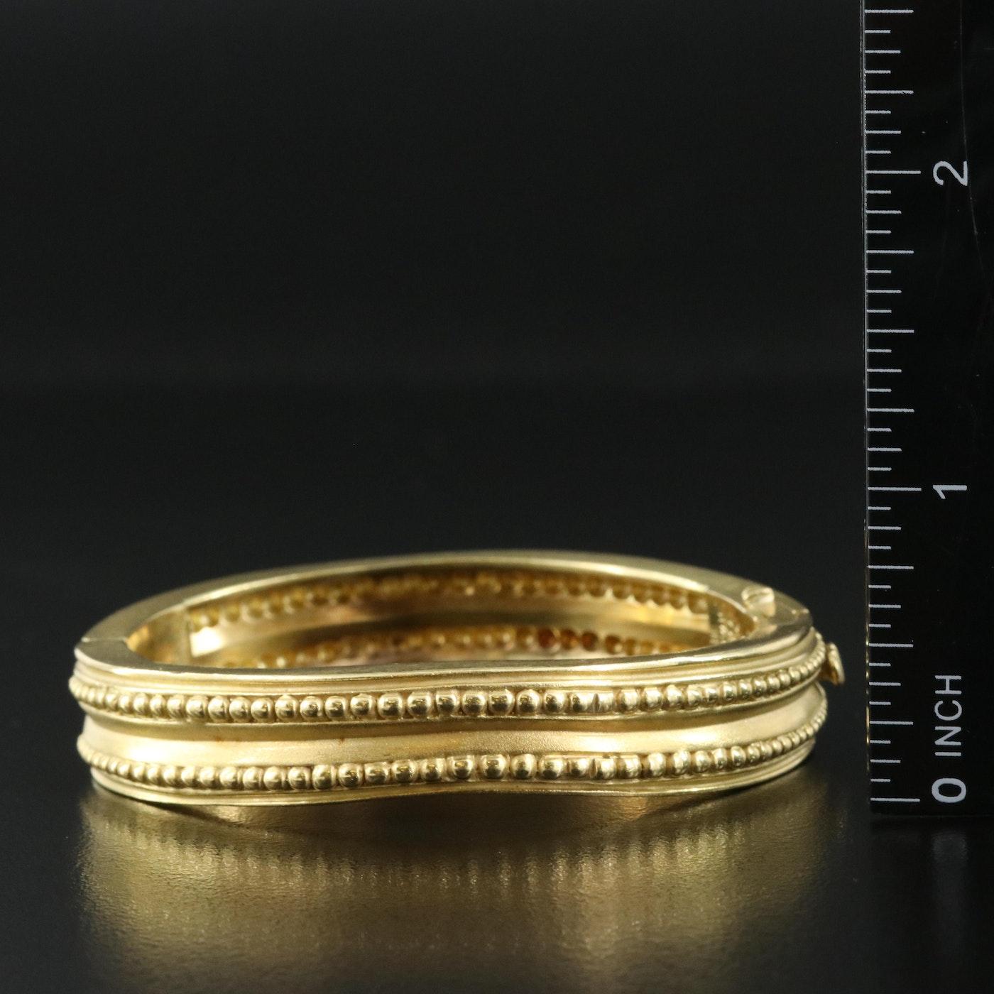 Superbe bracelet vintage Vahe Naltchayan en or massif 18 carats 52,00 grammes, 1986 Pour femmes en vente