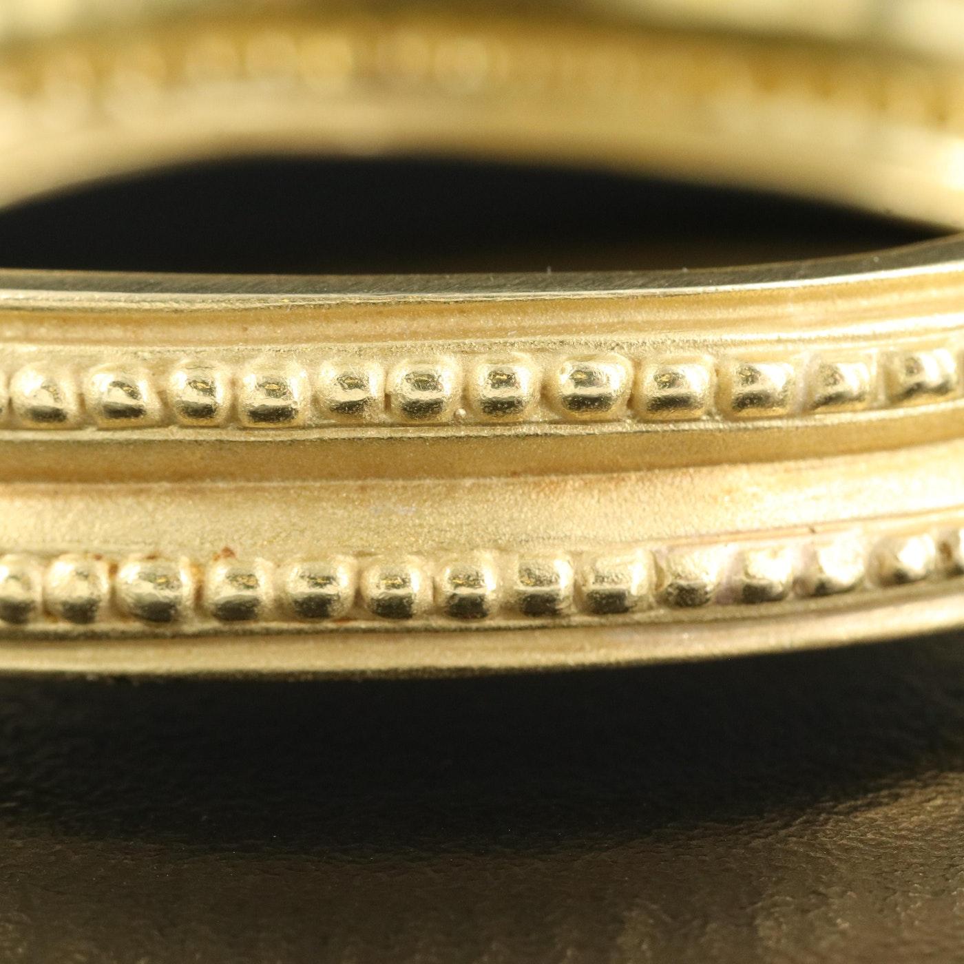 Superbe bracelet vintage Vahe Naltchayan en or massif 18 carats 52,00 grammes, 1986 en vente 3