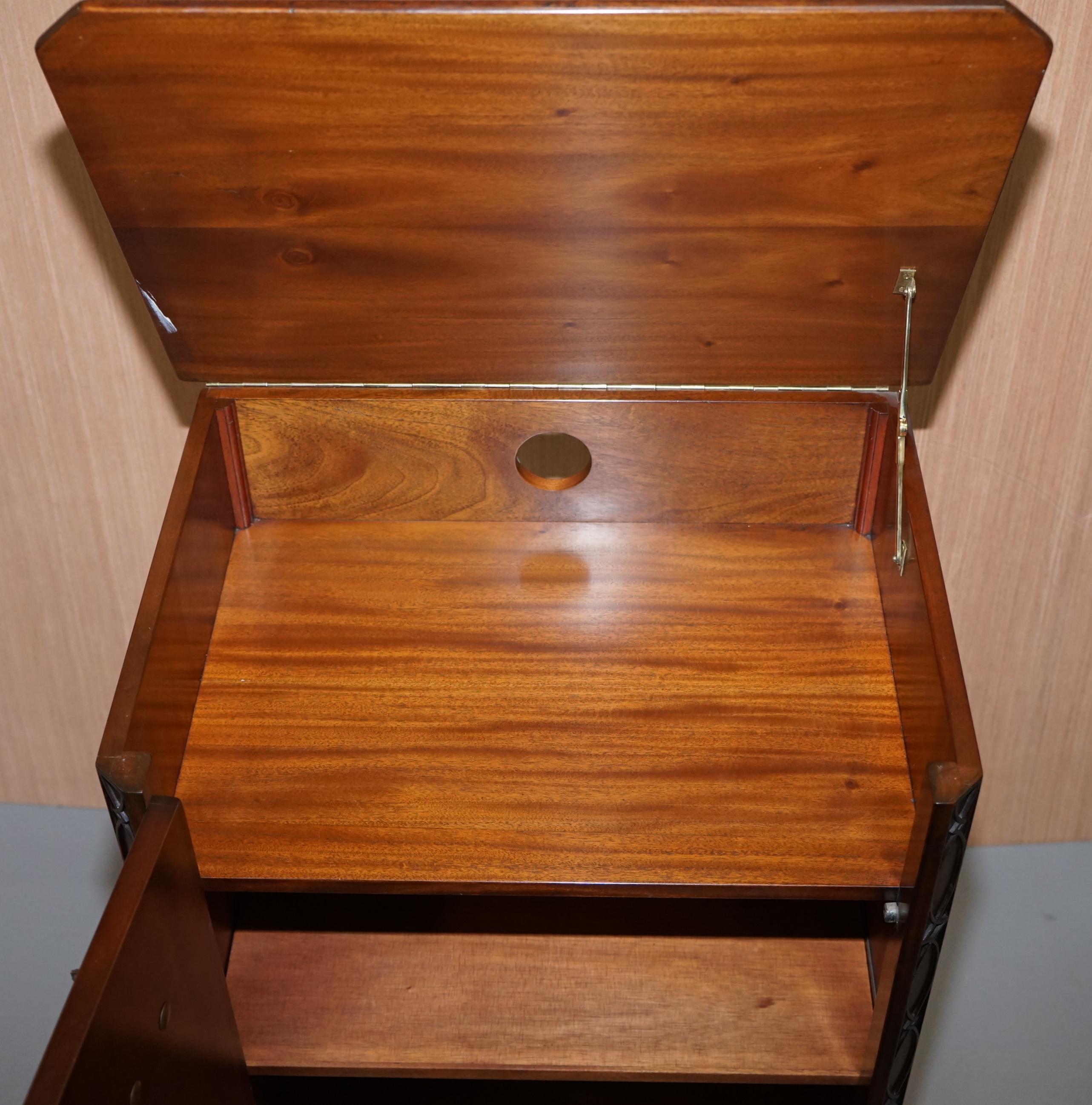 Stunning Record Player Cabinet Cupboard Hidden as Regency Chest of Drawers 7