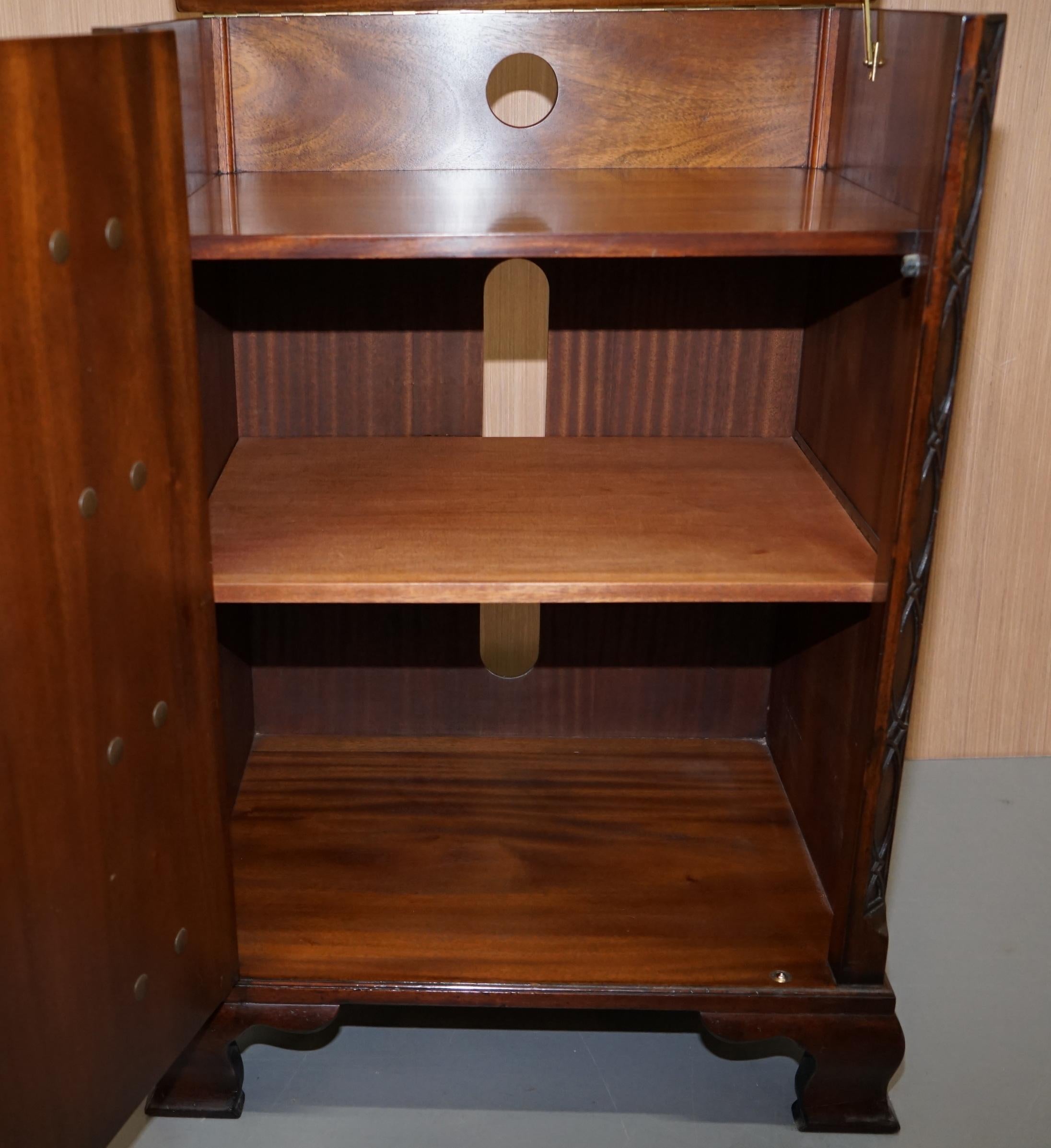 Stunning Record Player Cabinet Cupboard Hidden as Regency Chest of Drawers 9
