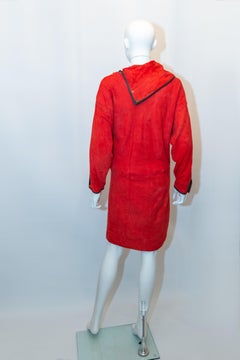 Stunning  Red Suede  Dress by Felicia