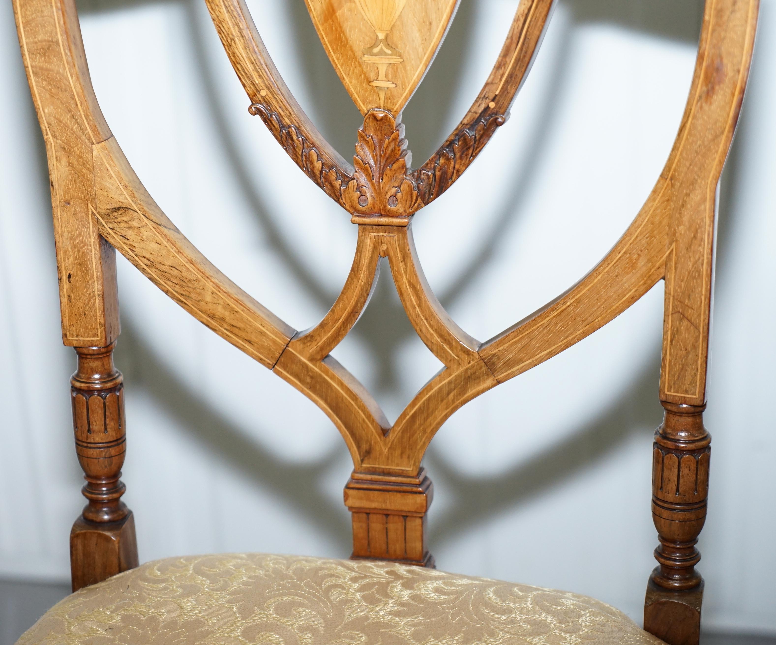 20th Century Stunning Redwood Sheraton Revival Style Occasional Chair Part Lovely Suite