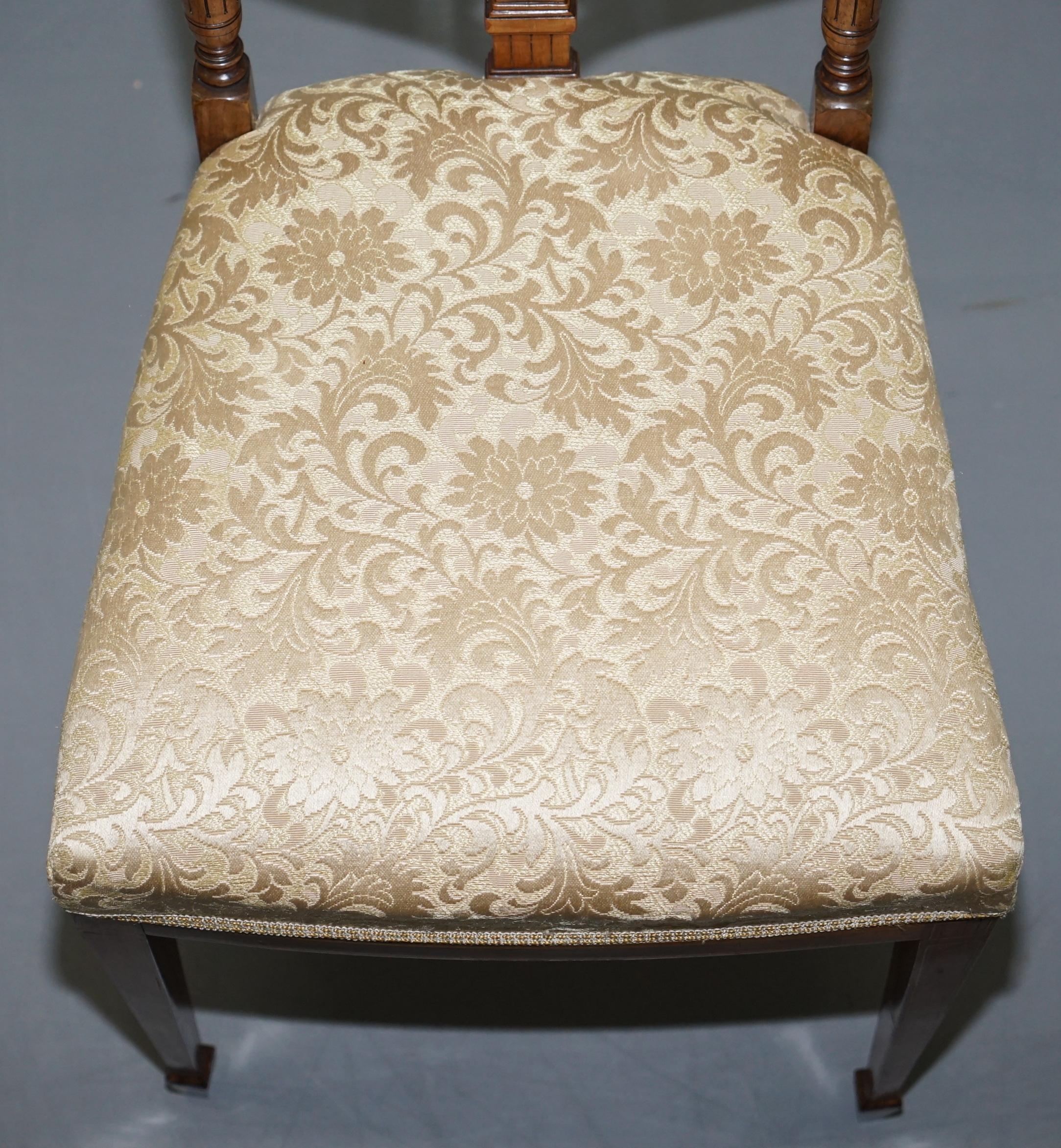 Upholstery Stunning Redwood Sheraton Revival Style Occasional Chair Part Lovely Suite