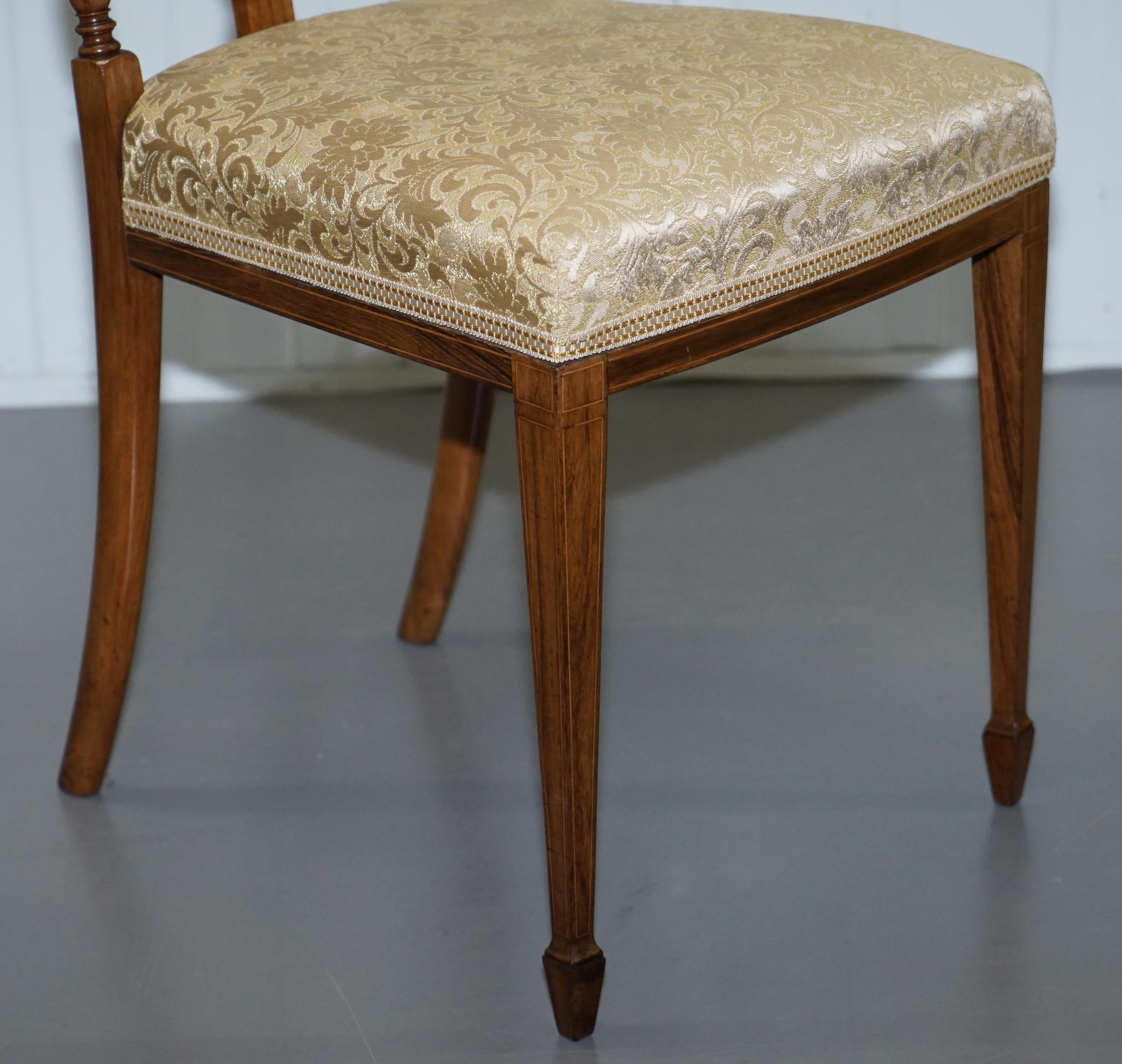 Stunning Redwood Sheraton Revival Style Occasional Chair Part Lovely Suite 1