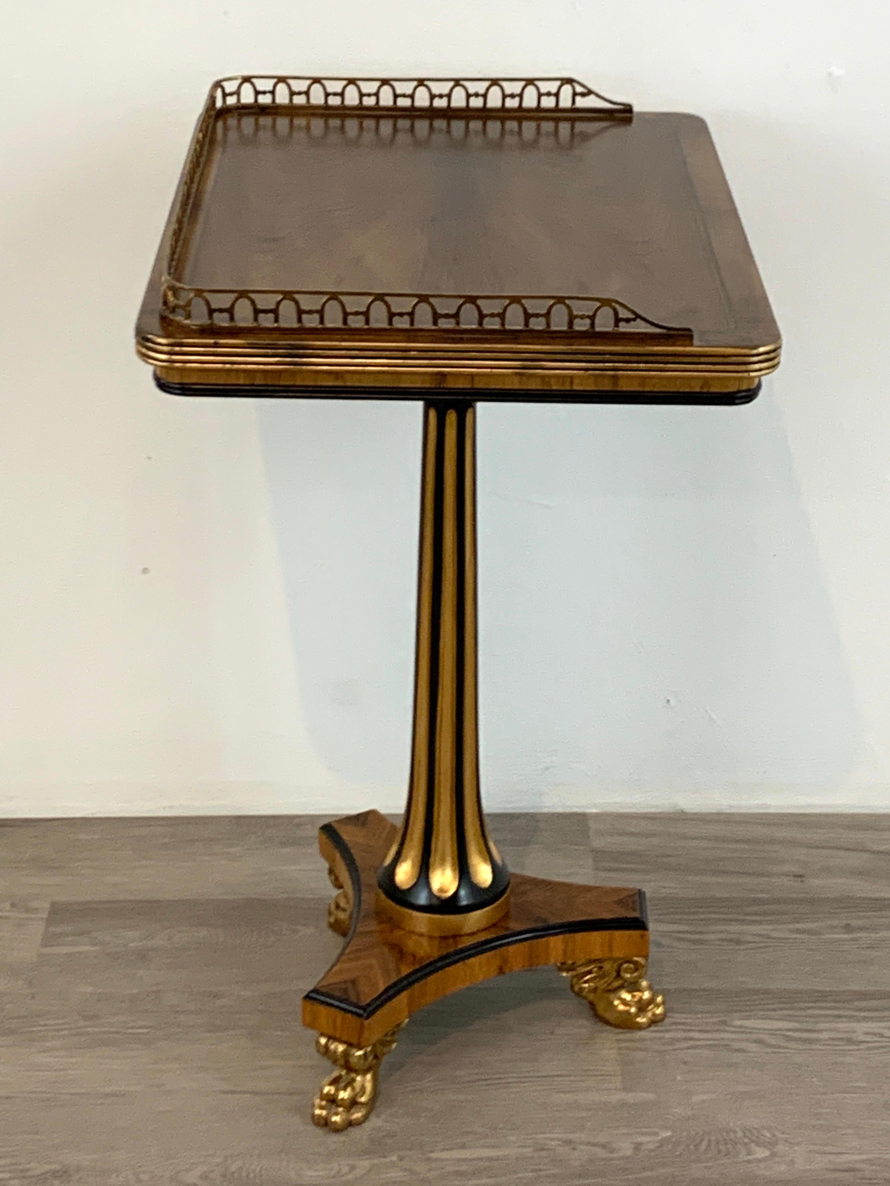 Stunning Regency Style Gilt Bronze Side Table, Althorp, by Theo Alexander In Good Condition For Sale In Atlanta, GA