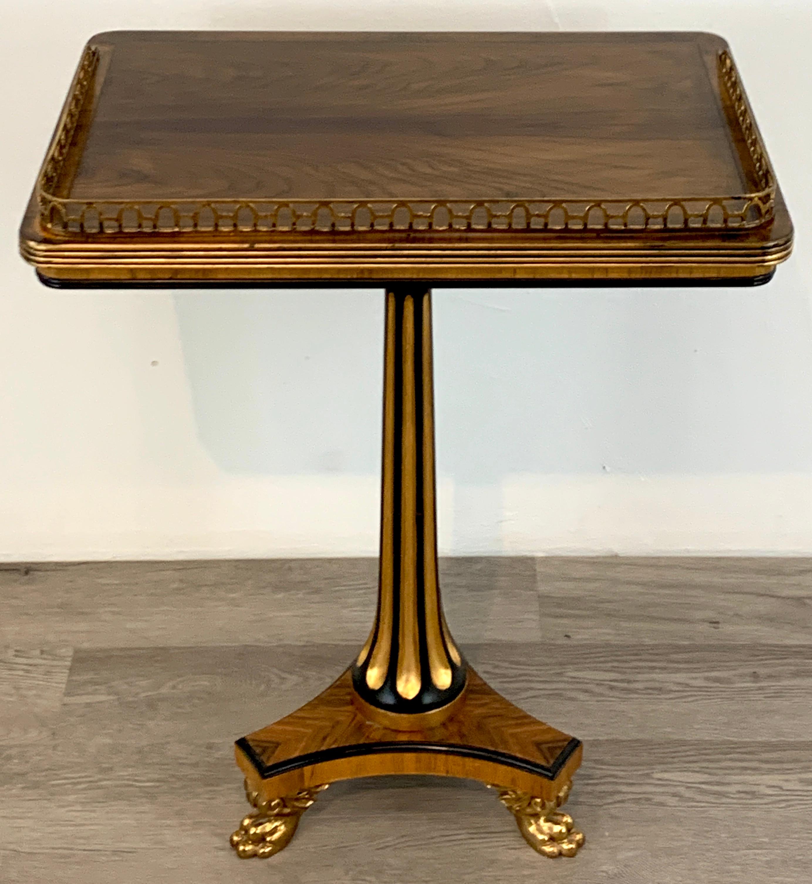 Wood Stunning Regency Style Gilt Bronze Side Table, Althorp, by Theo Alexander For Sale
