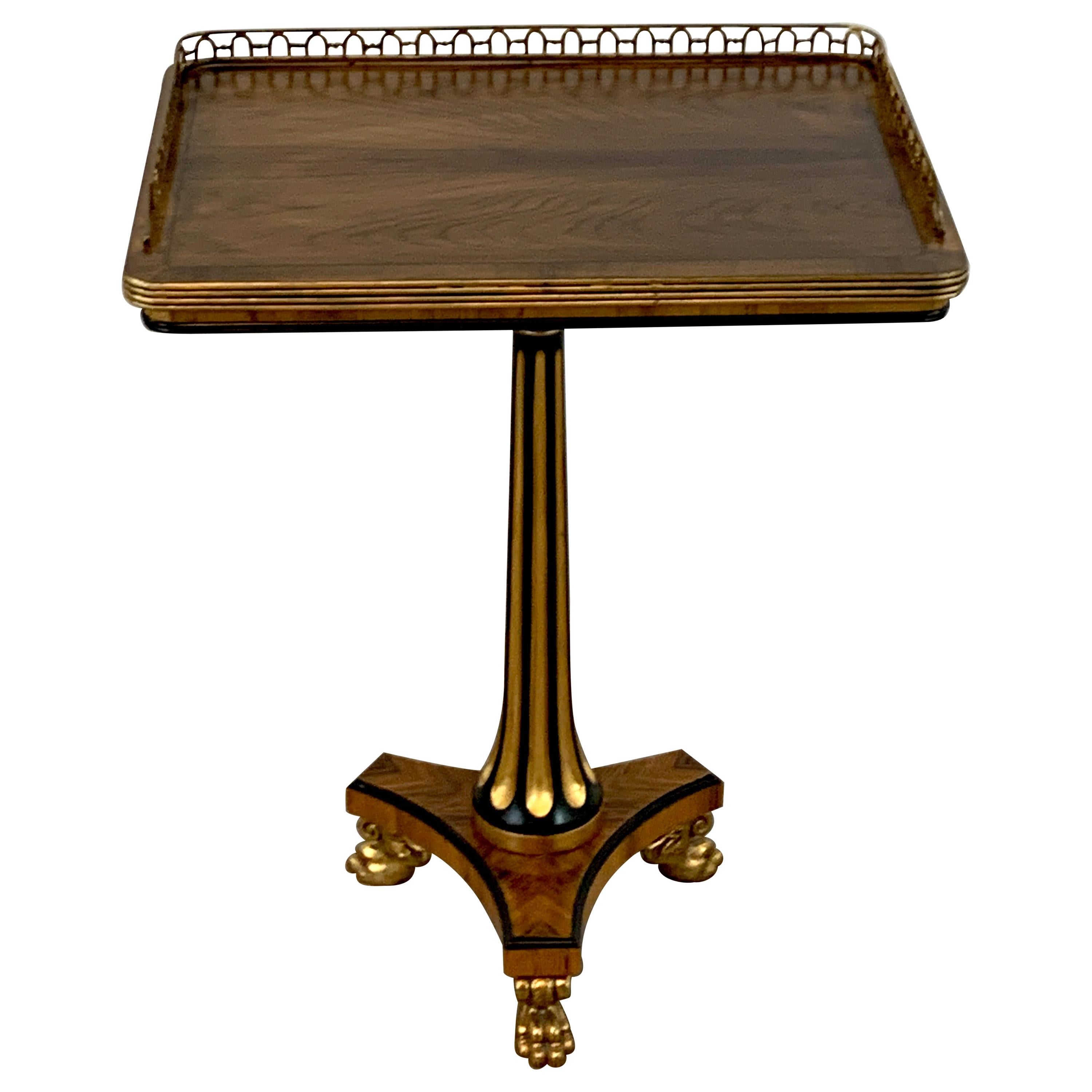 Stunning Regency Style Gilt Bronze Side Table, Althorp, by Theo Alexander For Sale