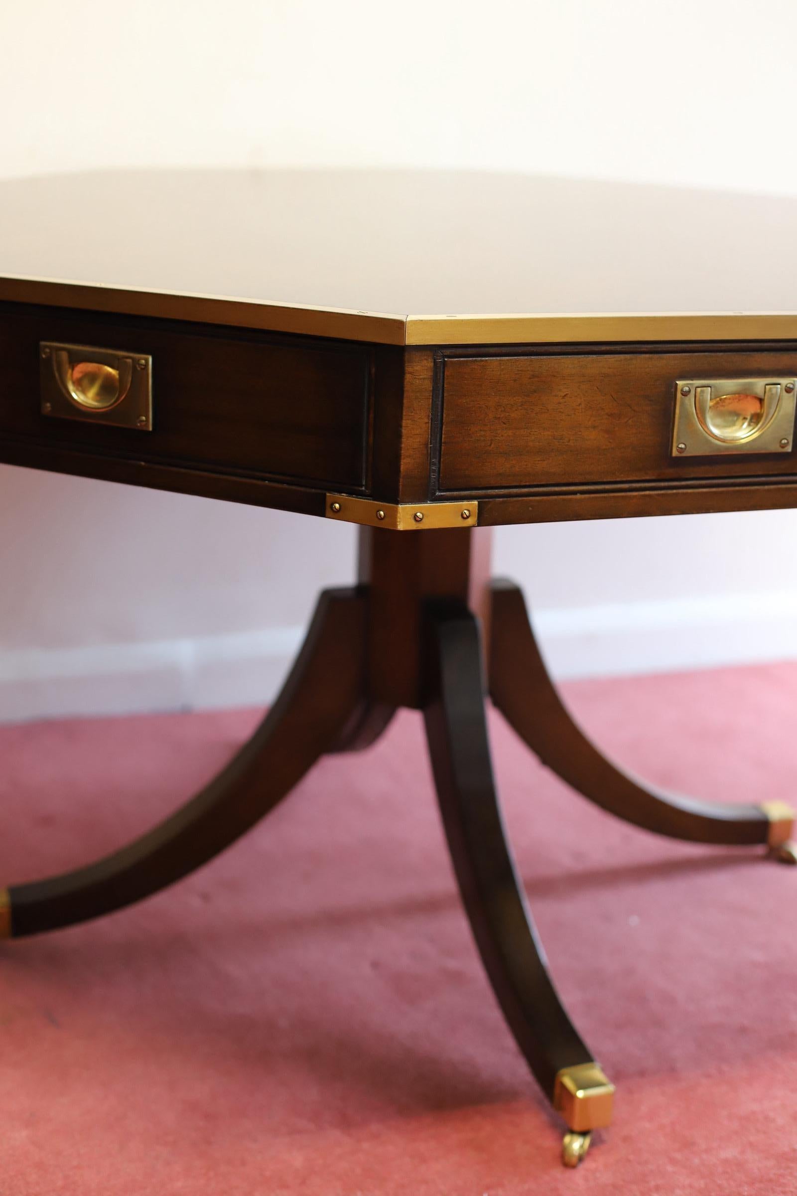 20th Century Stunning REH Kennedy Military Campaign Centre Table For Sale