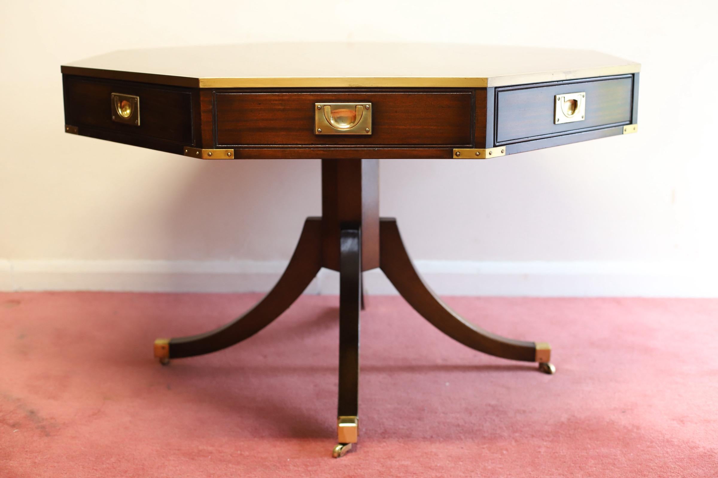 Stunning REH Kennedy Military Campaign Centre Table  For Sale 1