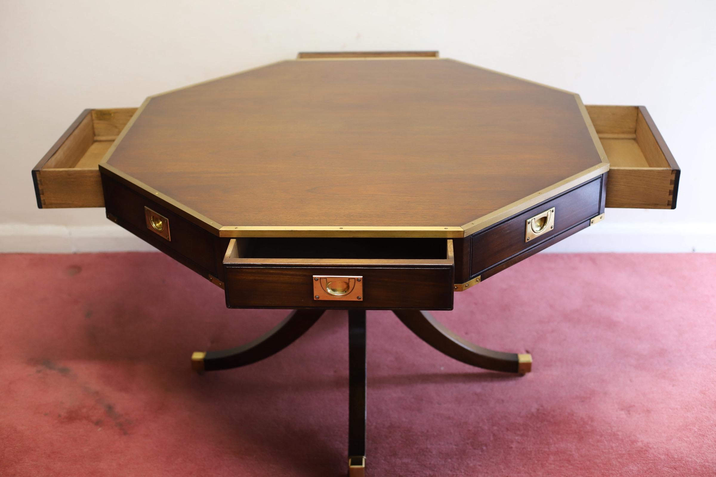 Stunning REH Kennedy Military Campaign Centre Table  For Sale 2