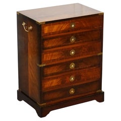 RESTORIERTE STUNNING REH KENNEDY VINTAGE MILITARY CAMPAiGN CHEST OF DRAWERS