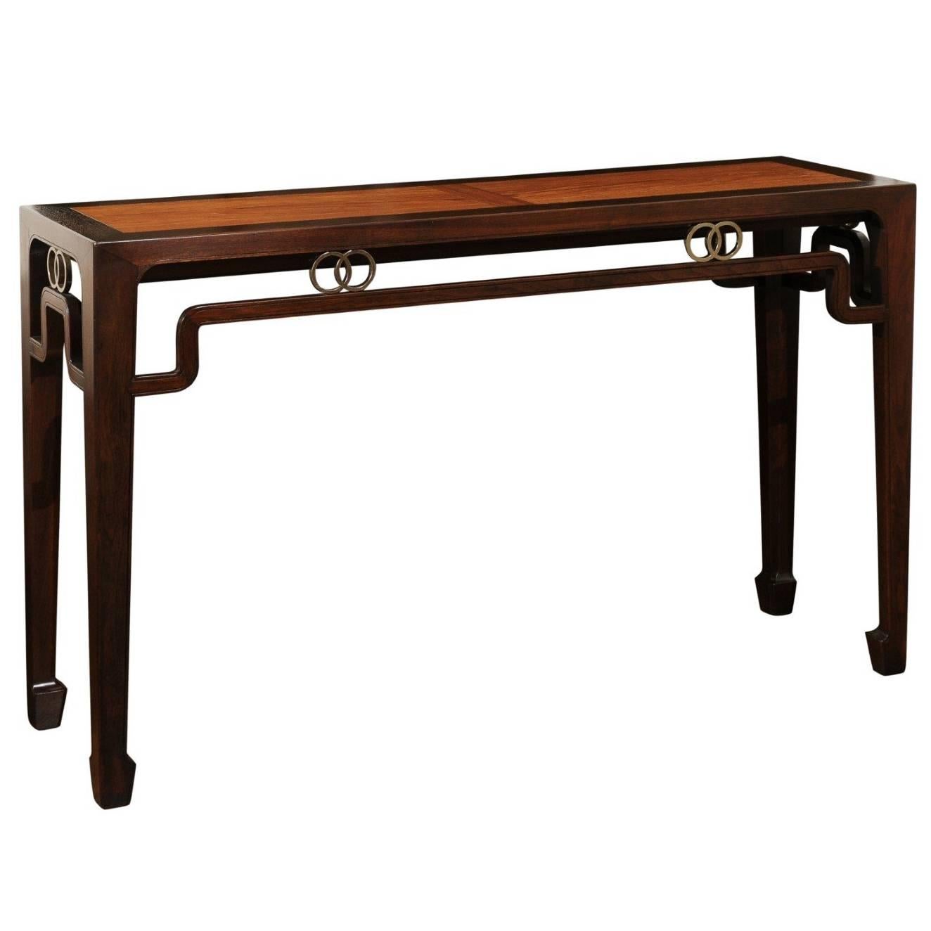 Stunning Restored Altar Console Table by Michael Taylor for Baker, circa 1970 For Sale