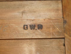 STUNNING RESTORED ANTIQUE GREAT WESTERN RAILWAYS STAMPED TWO SiDE PARTNERS DESK