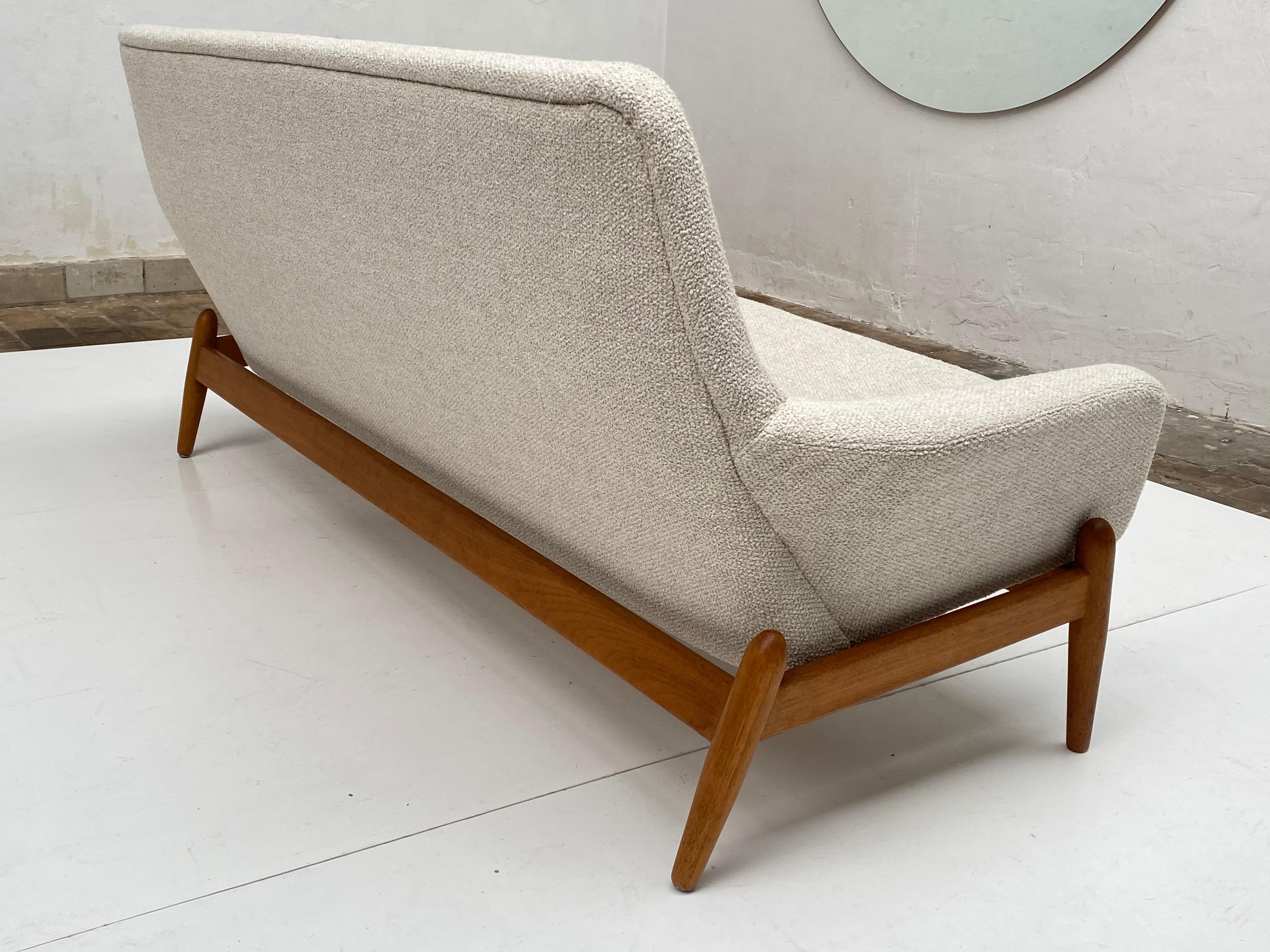 Stunning Restored Danish 3 Seat Sofa Madsen & Schubell Bovenkamp DanskStil, 1963 1