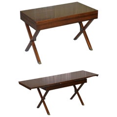 Stunning Restored Hardwood Extending Writing Table Desk Lovely Vintage Feel