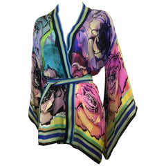 Stunning Roberto Cavalli Silk Wrap Top (42 ITL)