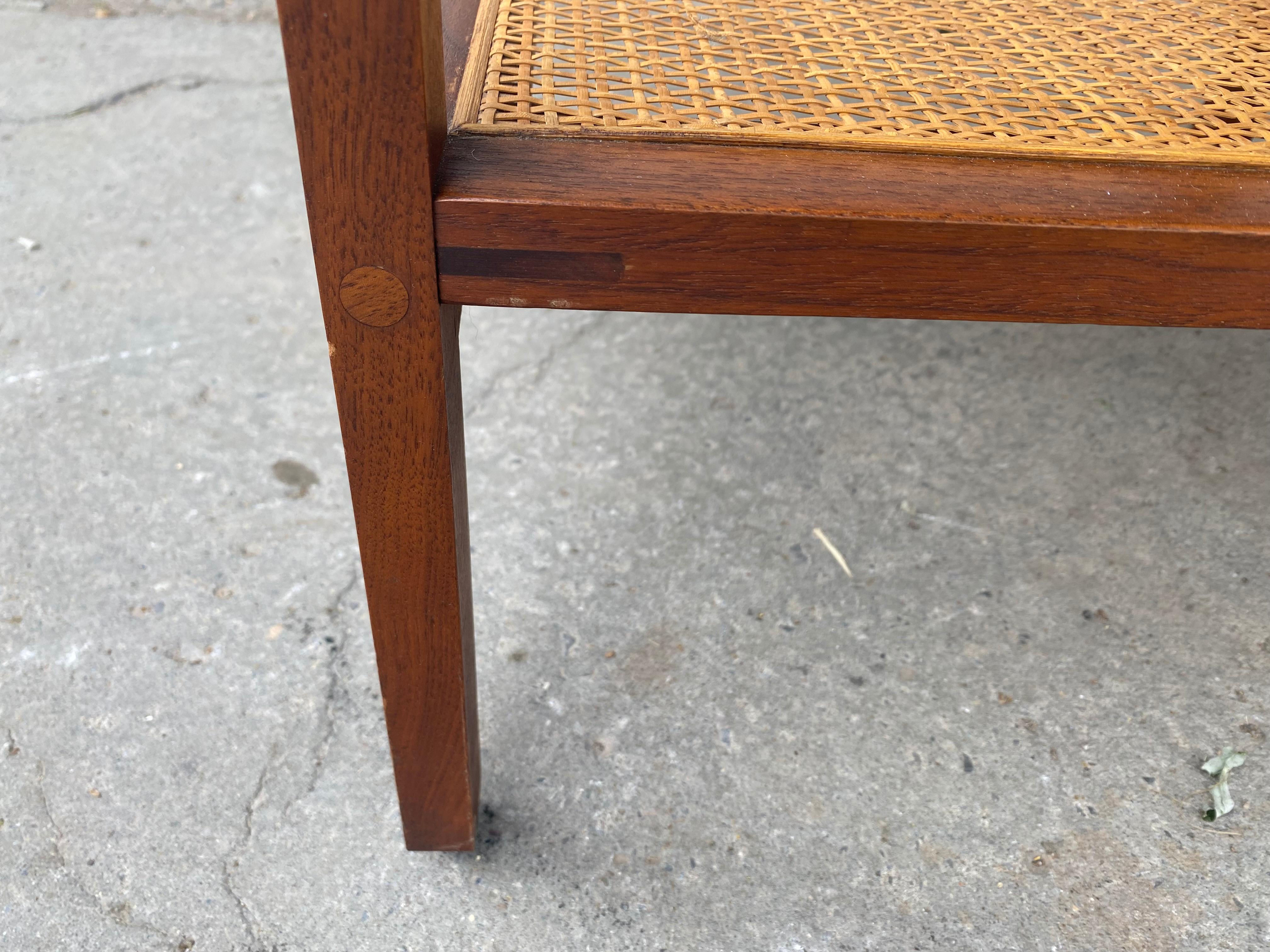 Mid-20th Century Stunning Rosewood and Cane Console Table, Paul McCobb for Lane / Delineator