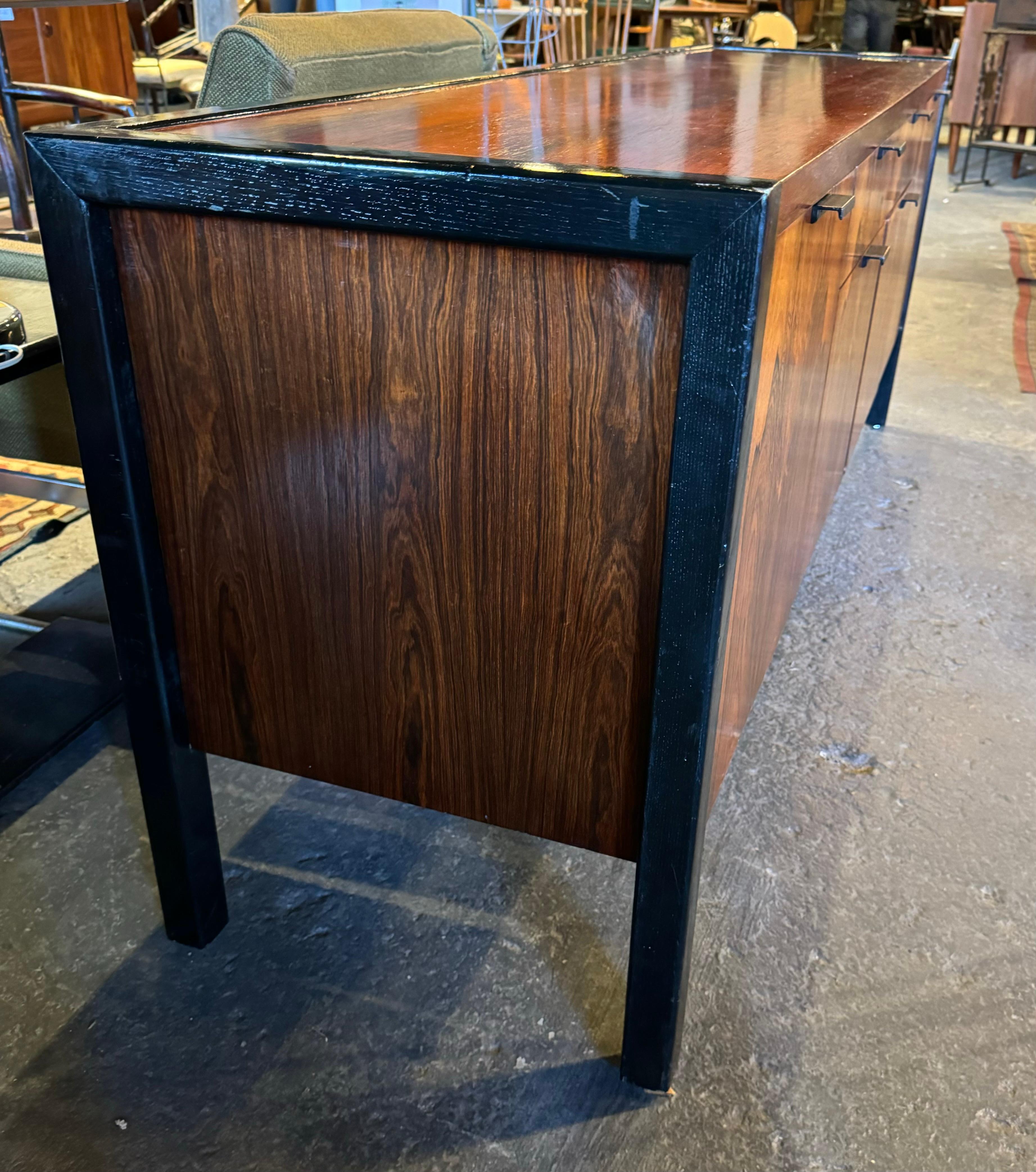 Ebonized Stunning Rosewood Cabinet / credenza designed by George Nelson / Herman Miller