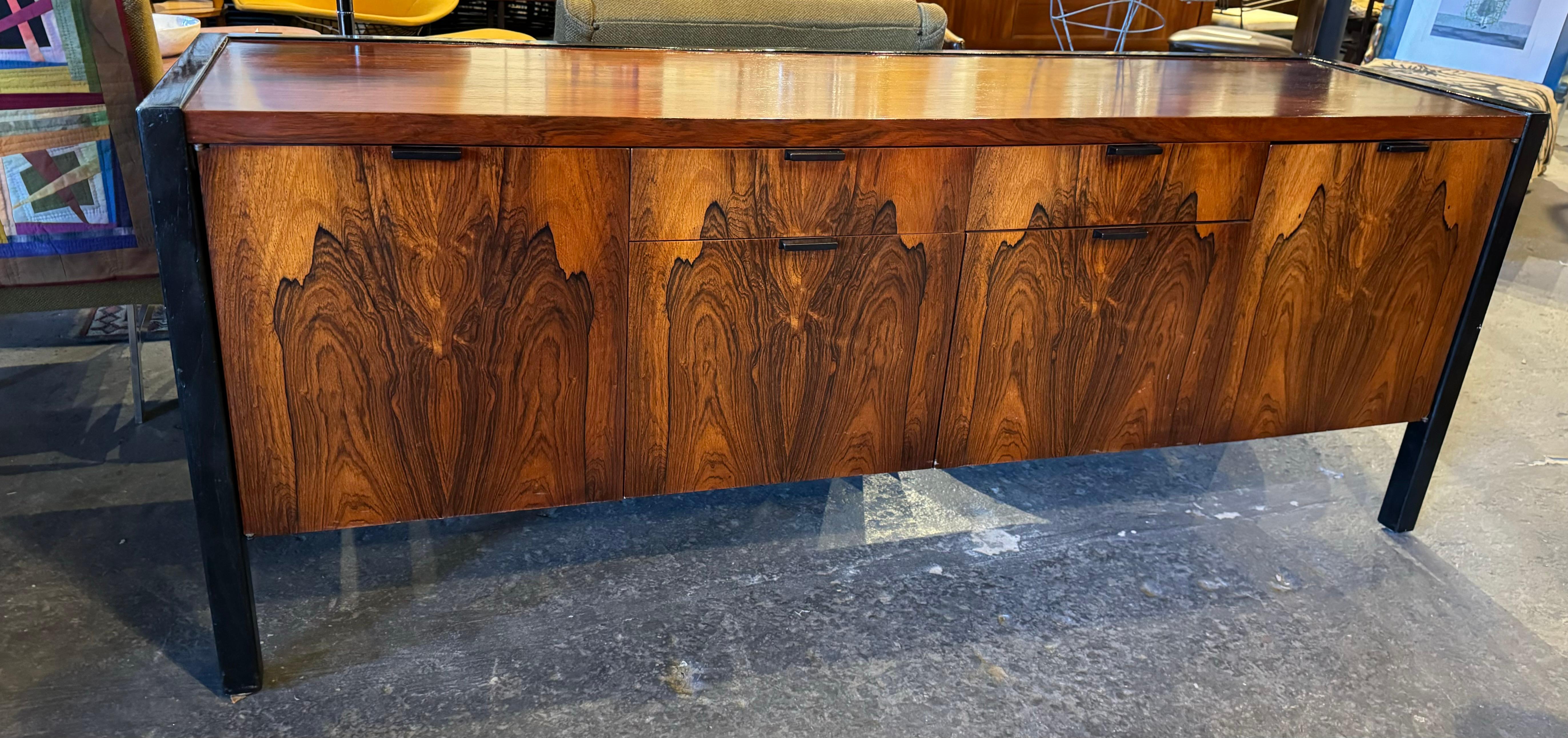 Wood Stunning Rosewood Cabinet / credenza designed by George Nelson / Herman Miller For Sale