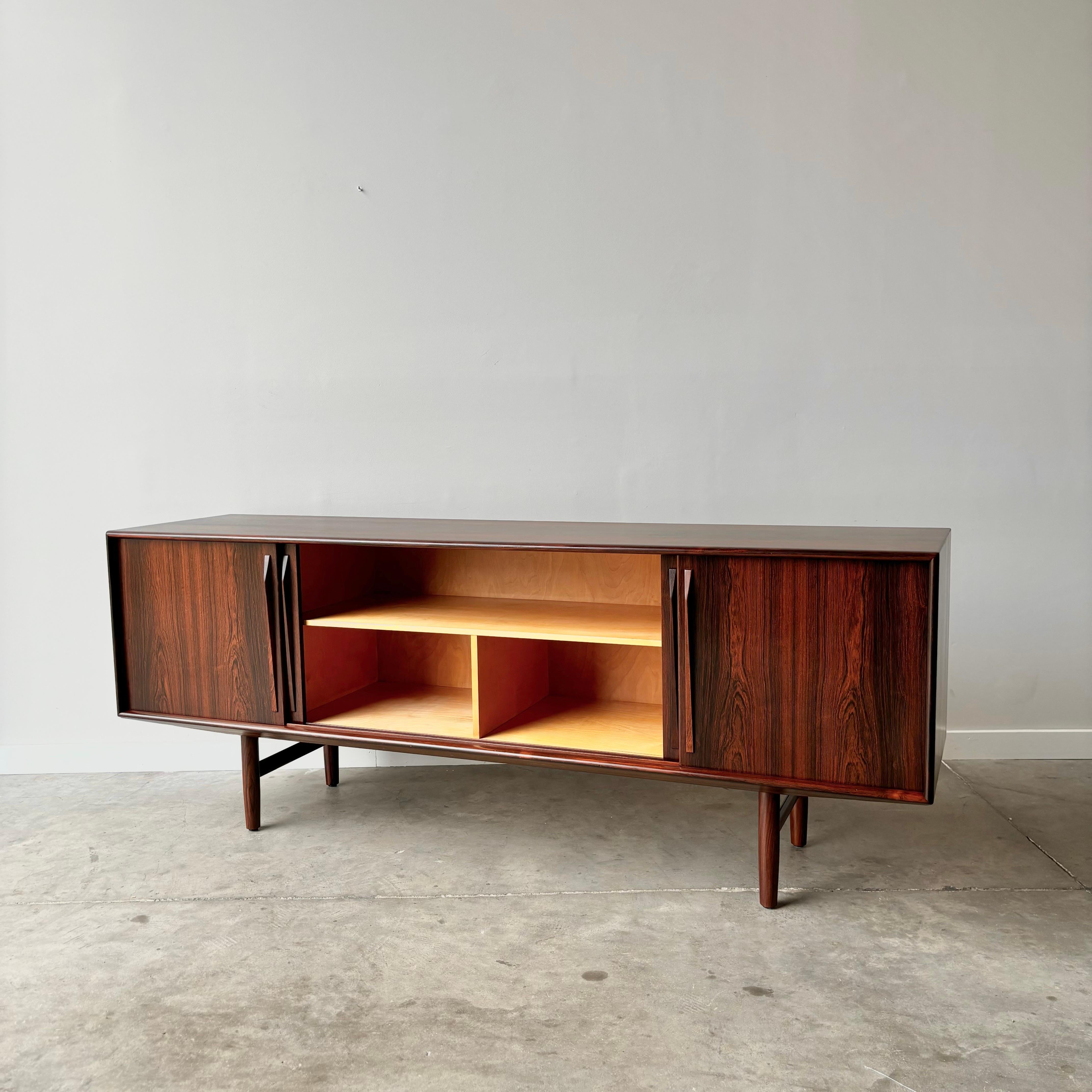 20th Century Stunning Rosewood Credenza by Kurt Ostervig, 1960s For Sale