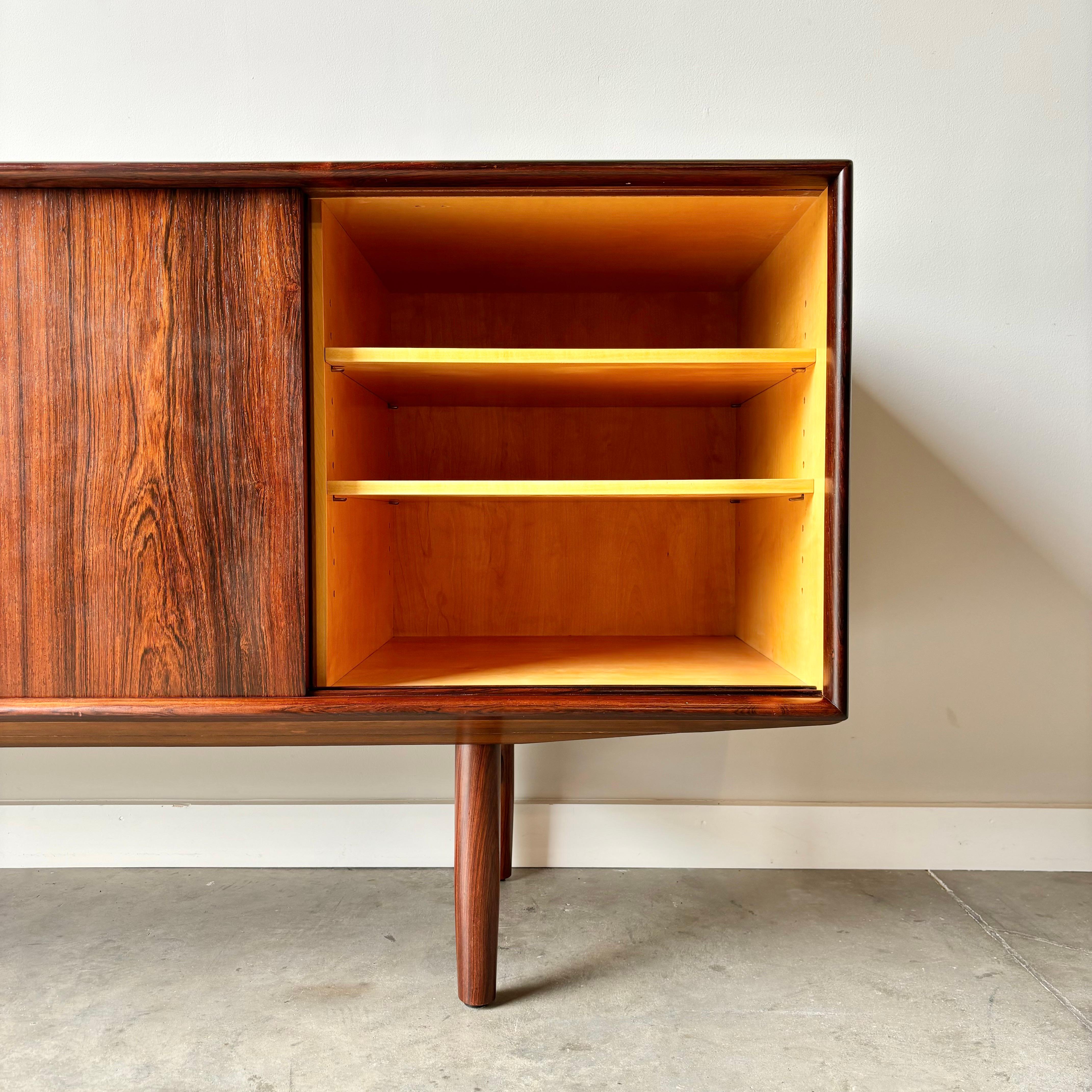 Stunning Rosewood Credenza by Kurt Ostervig, 1960s For Sale 4