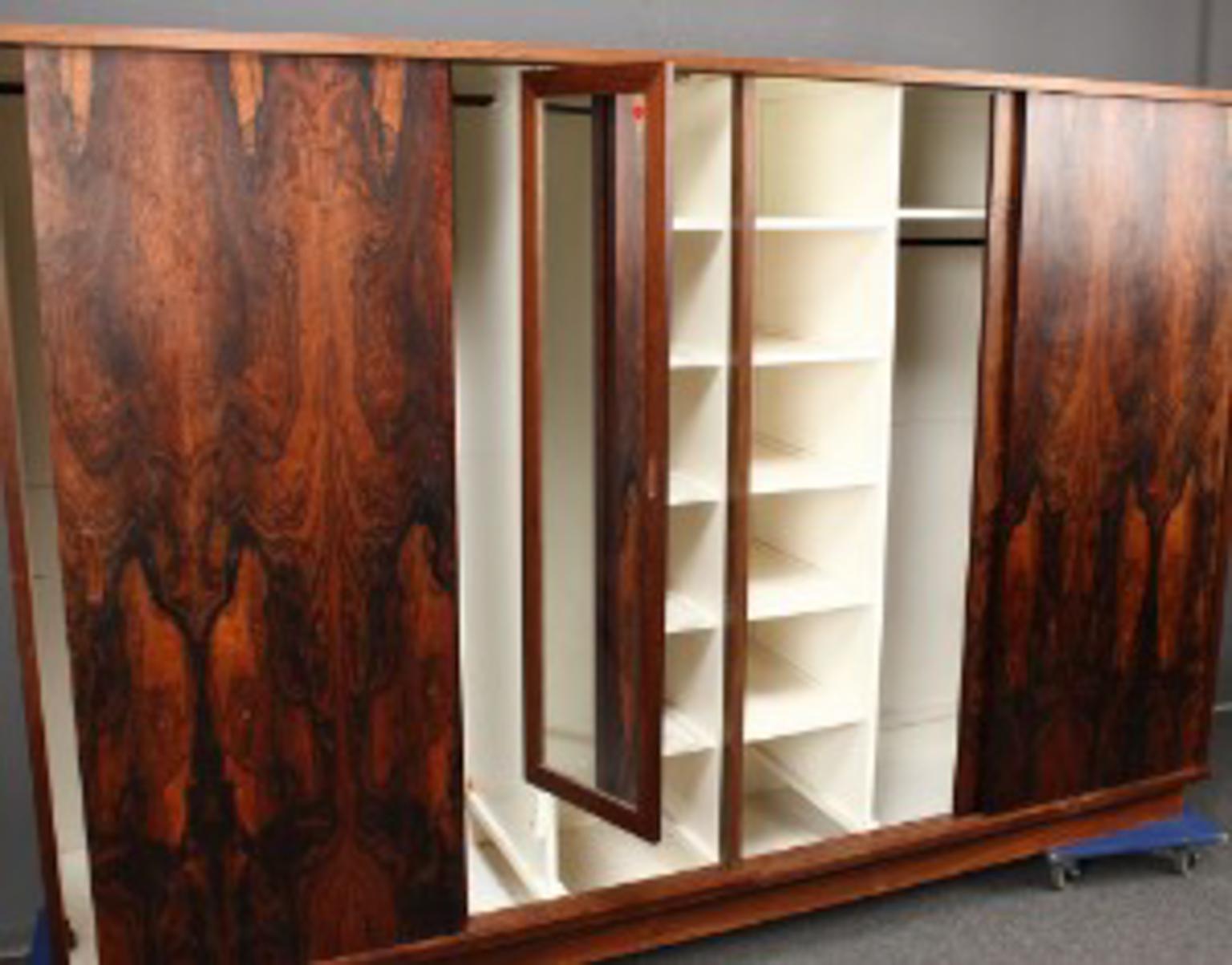 Danish Stunning Rosewood Cupboard, Men’s Cupboard, Signed and with Cites Documents For Sale