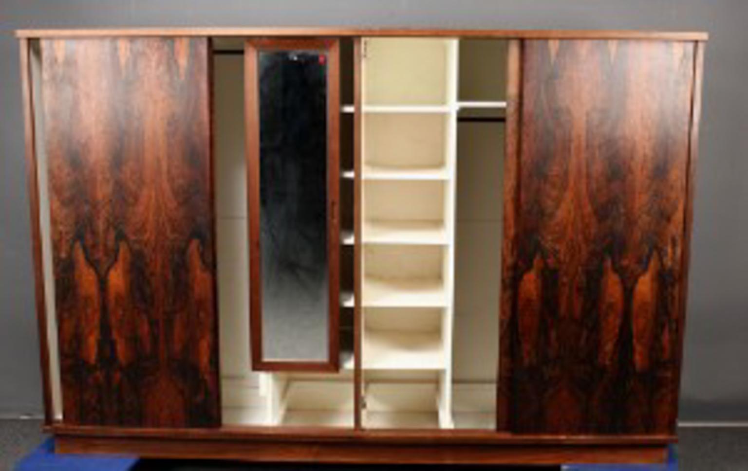 Veneer Stunning Rosewood Cupboard, Men’s Cupboard, Signed and with Cites Documents For Sale